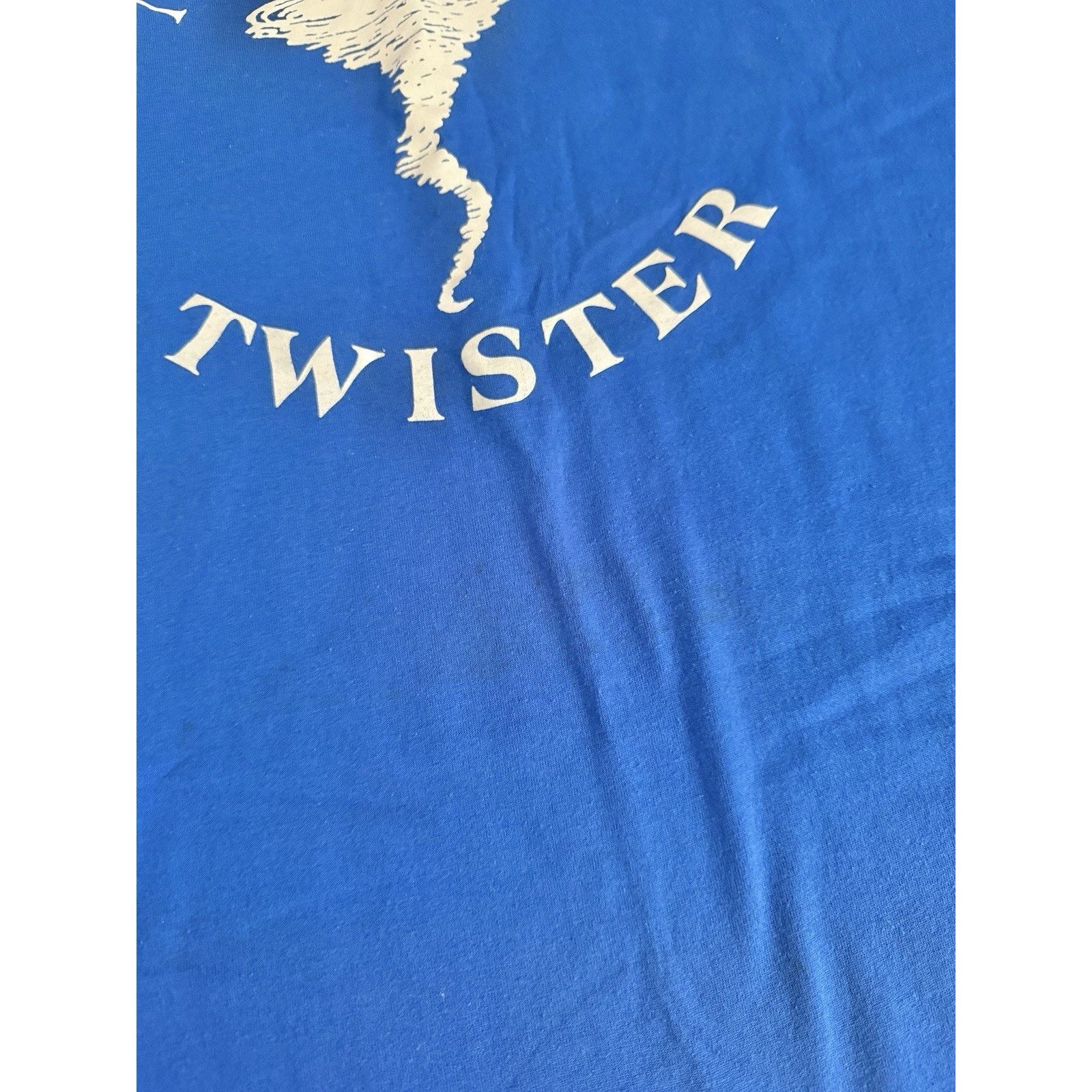 Hanes Vintage 1990s Blue Hanes Heavyweight T-Shirt Twister XXL Size US XXL / EU 58 / 5 - 5 Thumbnail