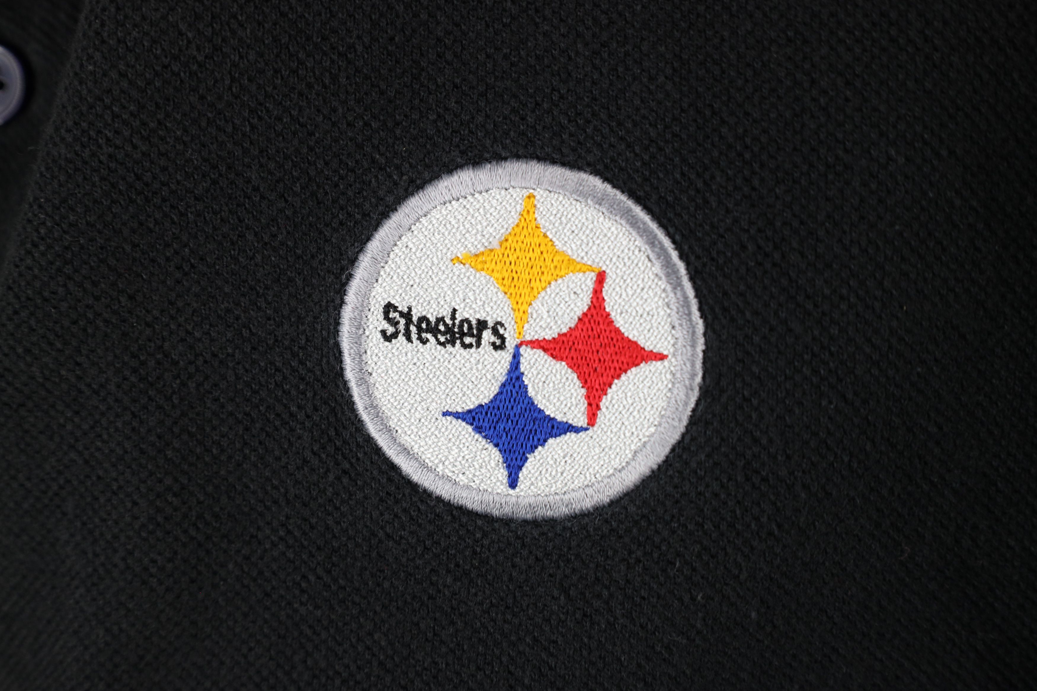 Reebok × Vintage Vintage 90s Reebok Pittsburgh Steelers Football Polo Shirt Size US XL / EU 56 / 4 - 4 Thumbnail