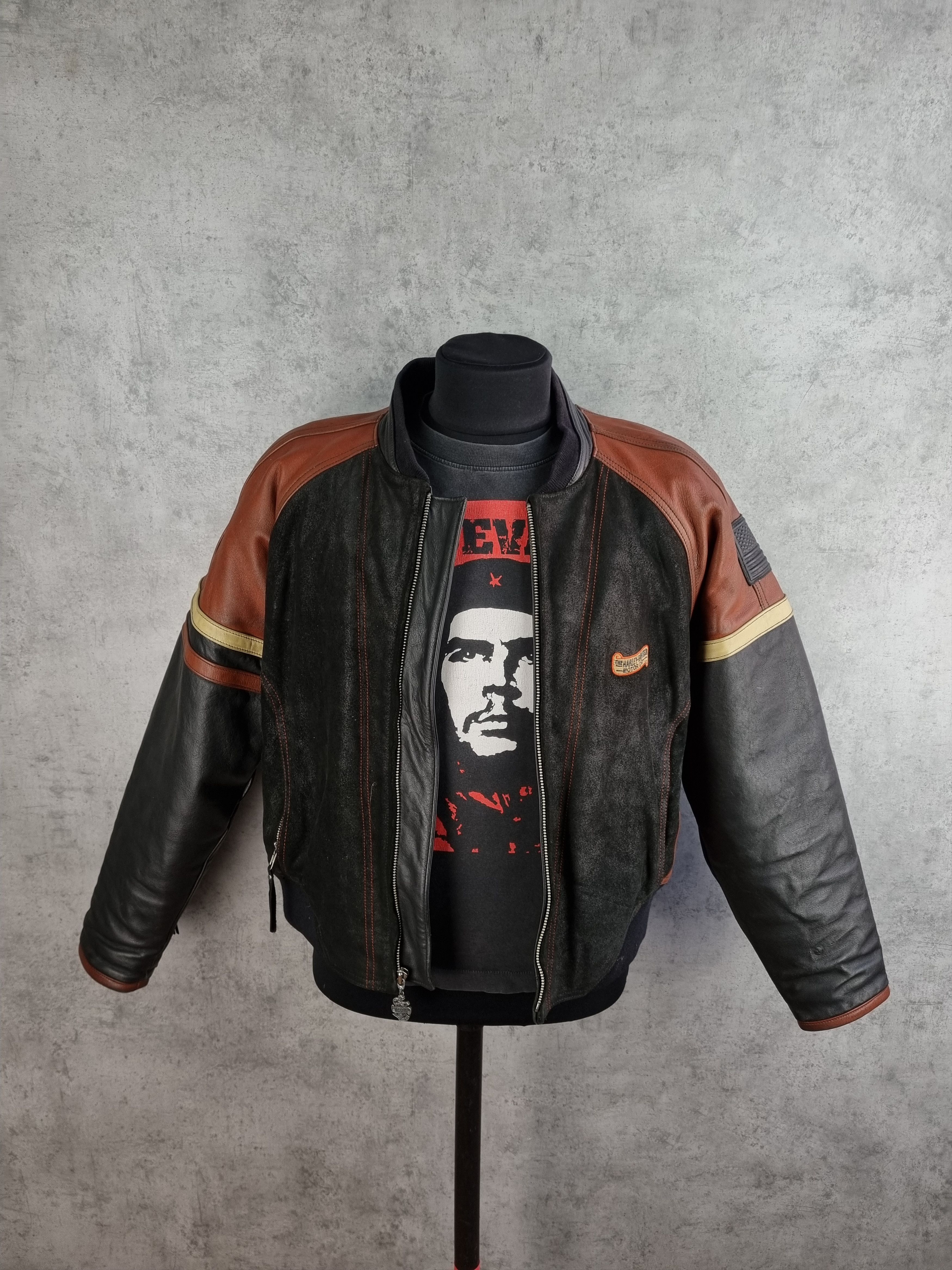 Harley Davidson Vintage Legendary Iconic Harley Davidson Leather Moto Jacket Size US L / EU 52-54 / 3 - 5 Thumbnail