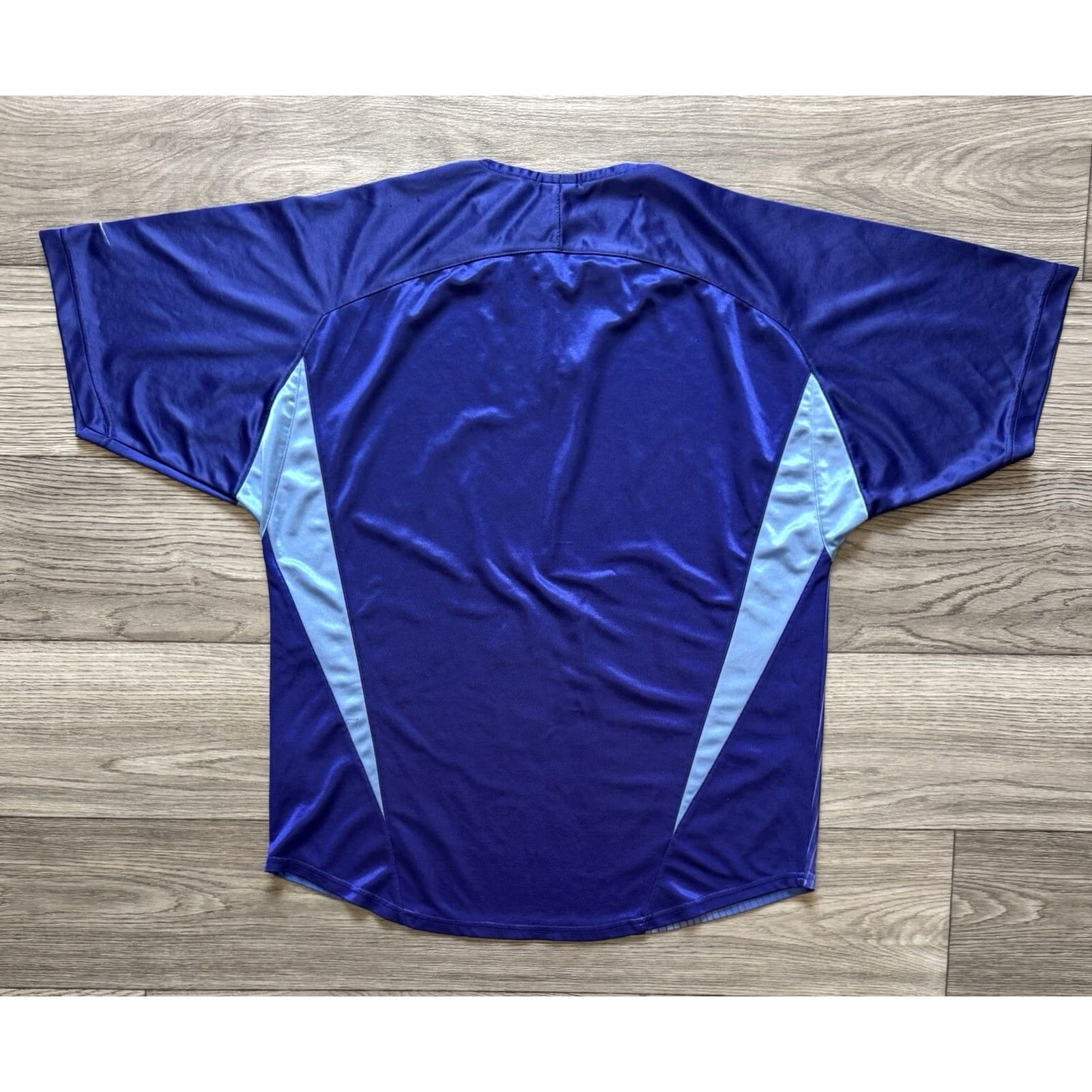 Nike VINTAGE Nike Dri-Fit T-Shirt Center Swoosh Football Purple Mens M Size US M / EU 48-50 / 2 - 2 Thumbnail