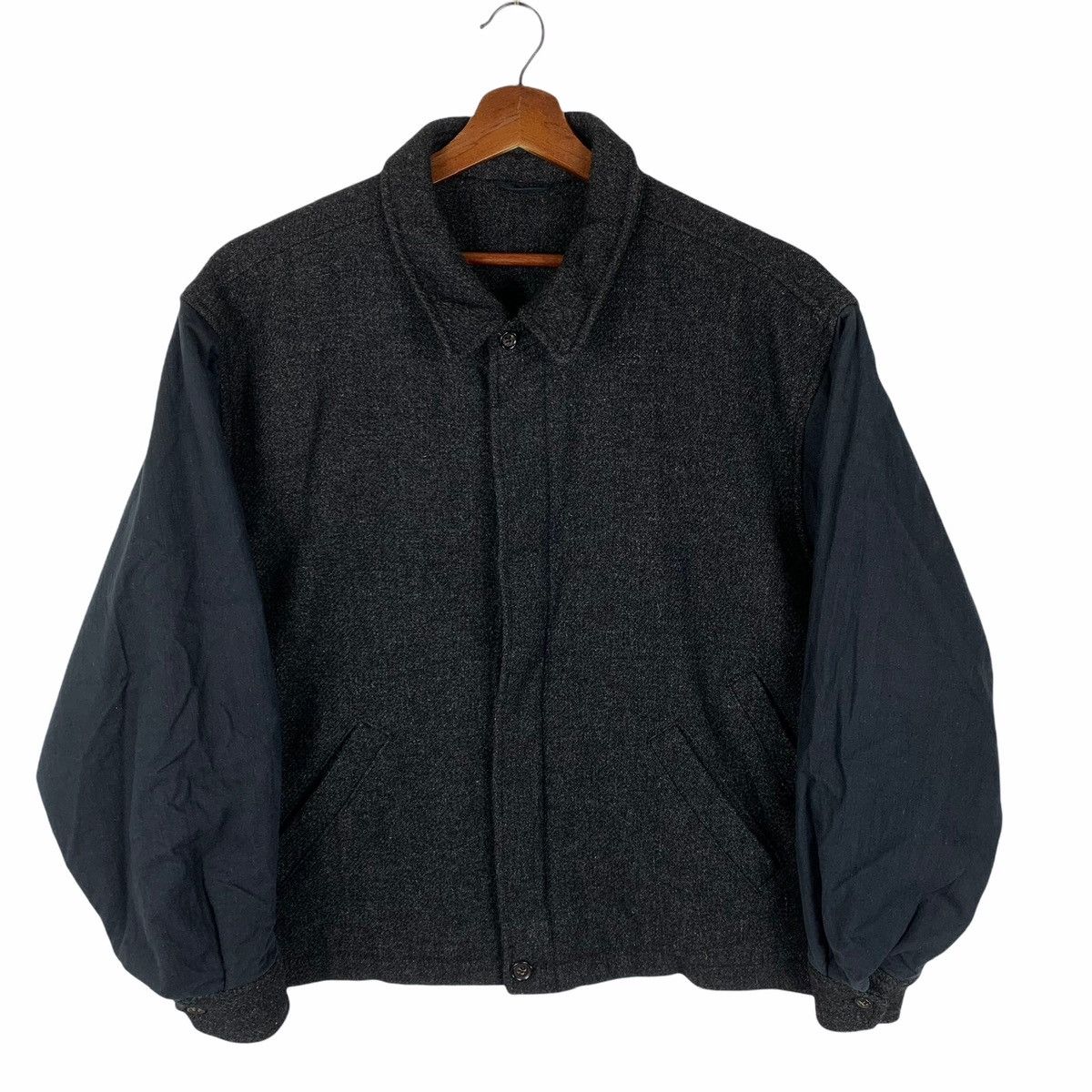 Comme des Garcons Homme 80’s Wool Bomber Jacket Size US M / EU 48-50 / 2 - 1 Thumbnail