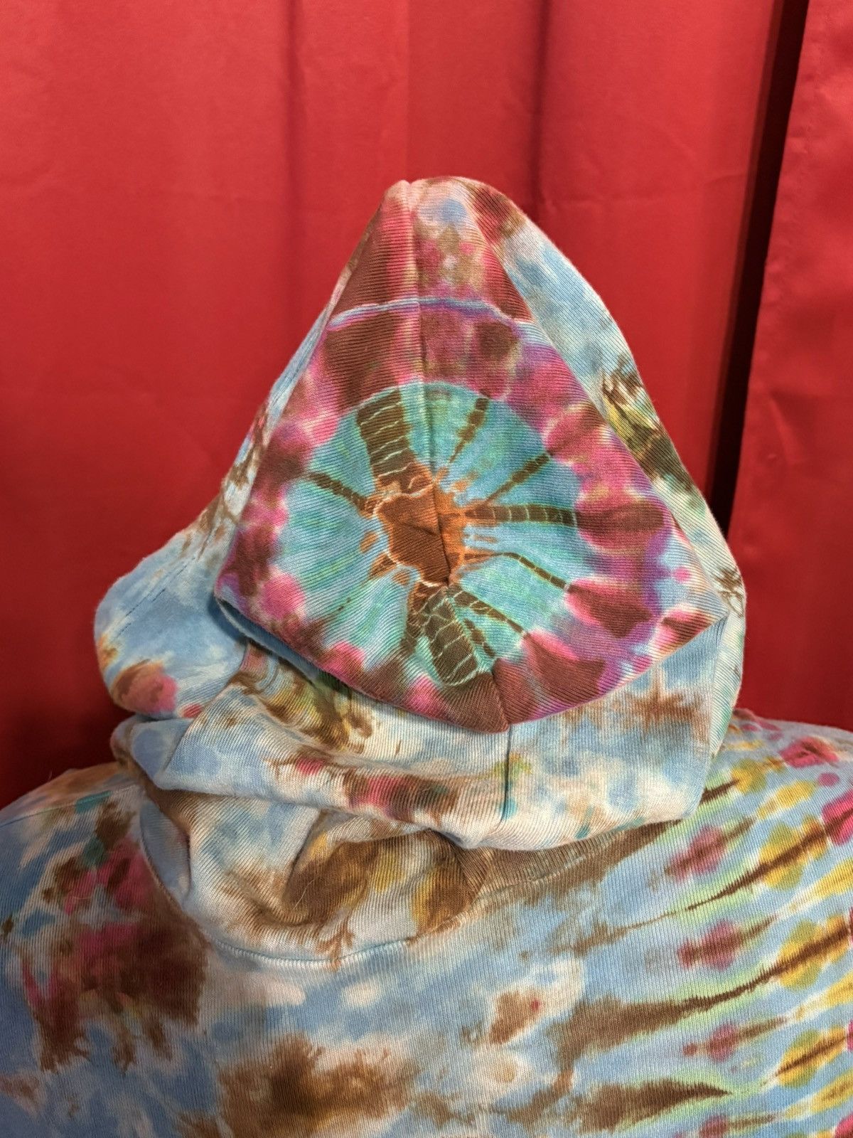 Vintage Vintage Tie Dye Hoodie Geode Hippie Multi Colour Grail Size US XL / EU 56 / 4 - 6 Thumbnail