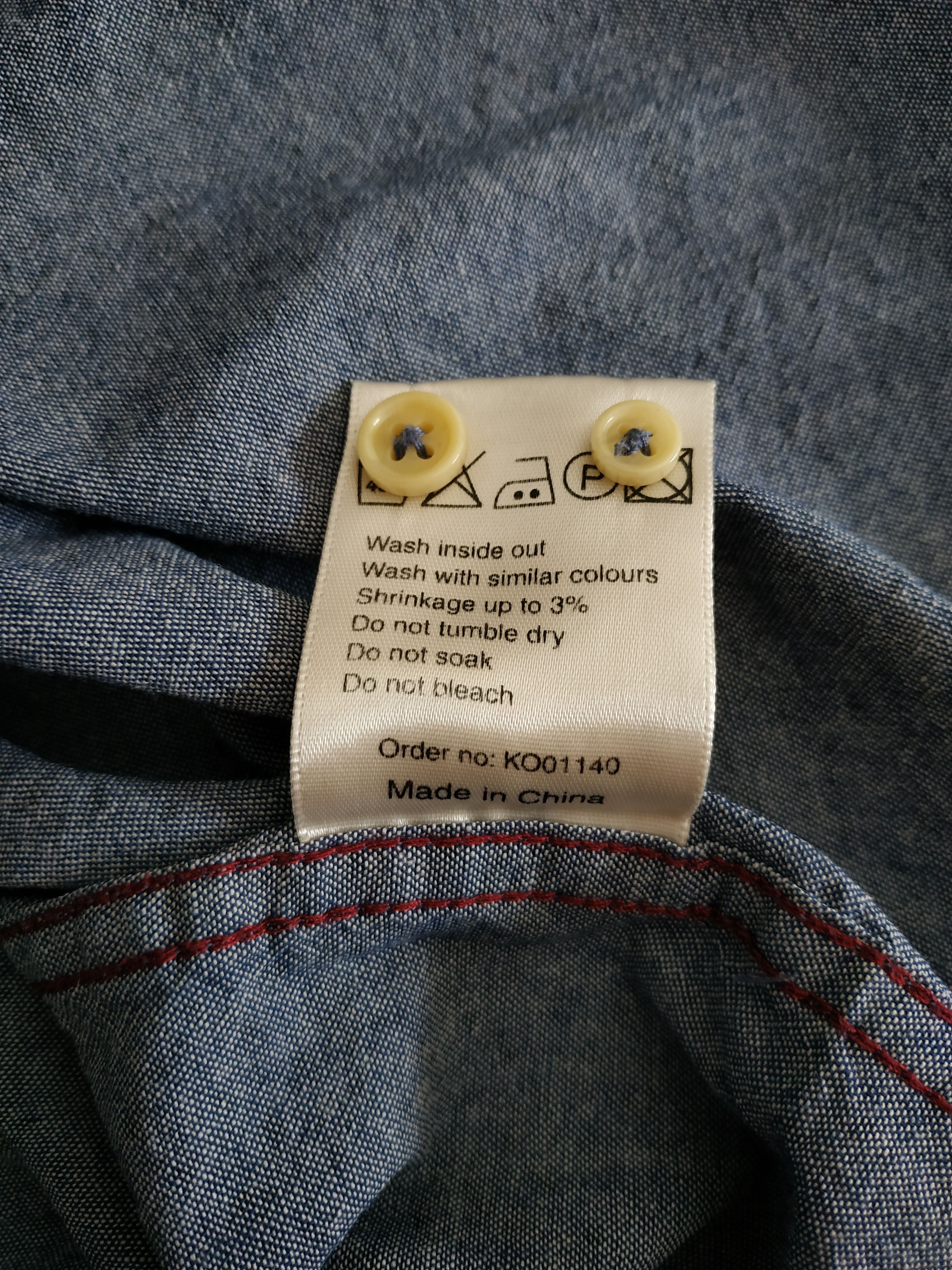 NN07 NN07 No Nationality Men's Vintage Button Up Shirt, s. LARGE Size US L / EU 52-54 / 3 - 10 Thumbnail