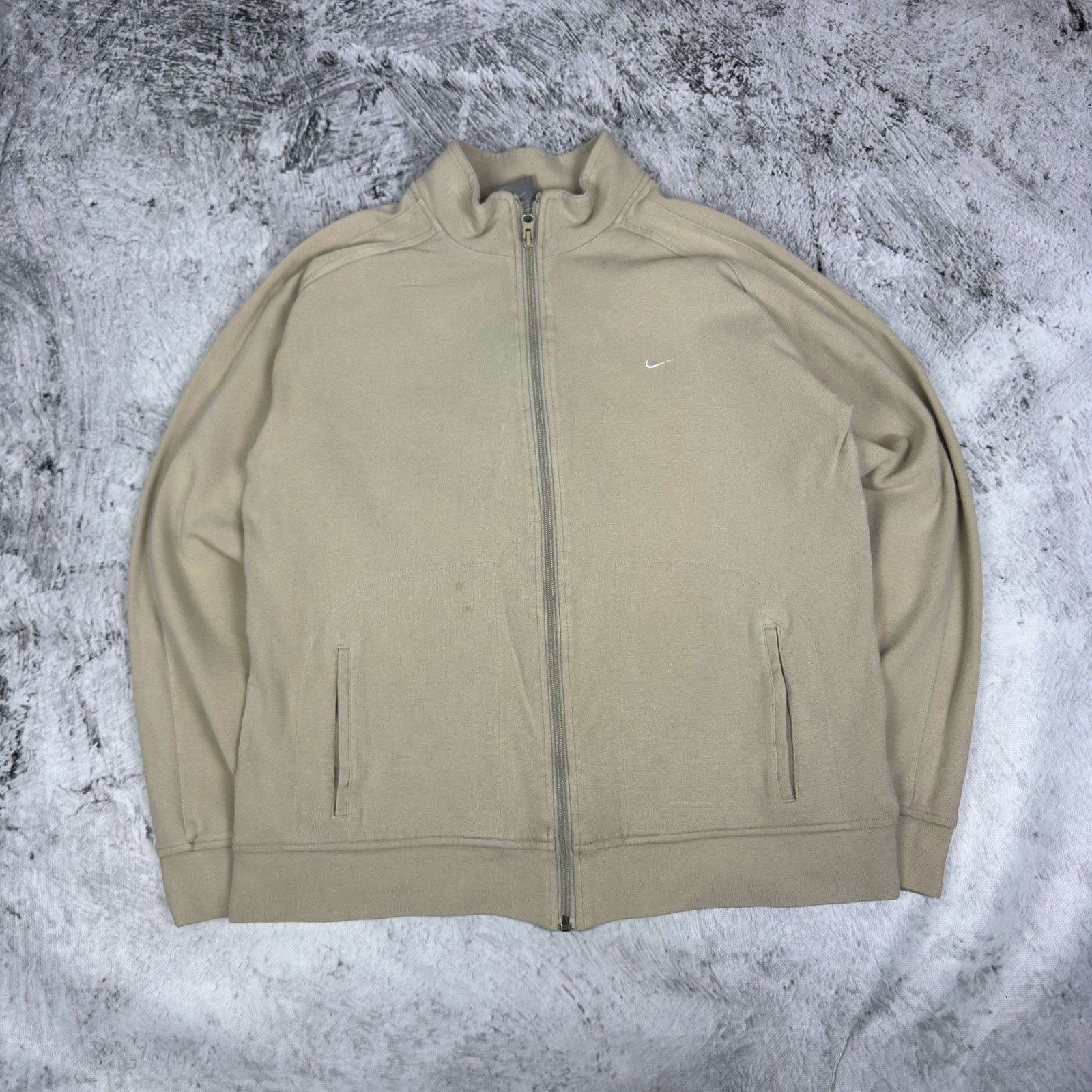 Nike Nike Sportswear Mens Beige Solo Swoosh Full Zip Track Jacket Size US L / EU 52-54 / 3 - 1 Thumbnail