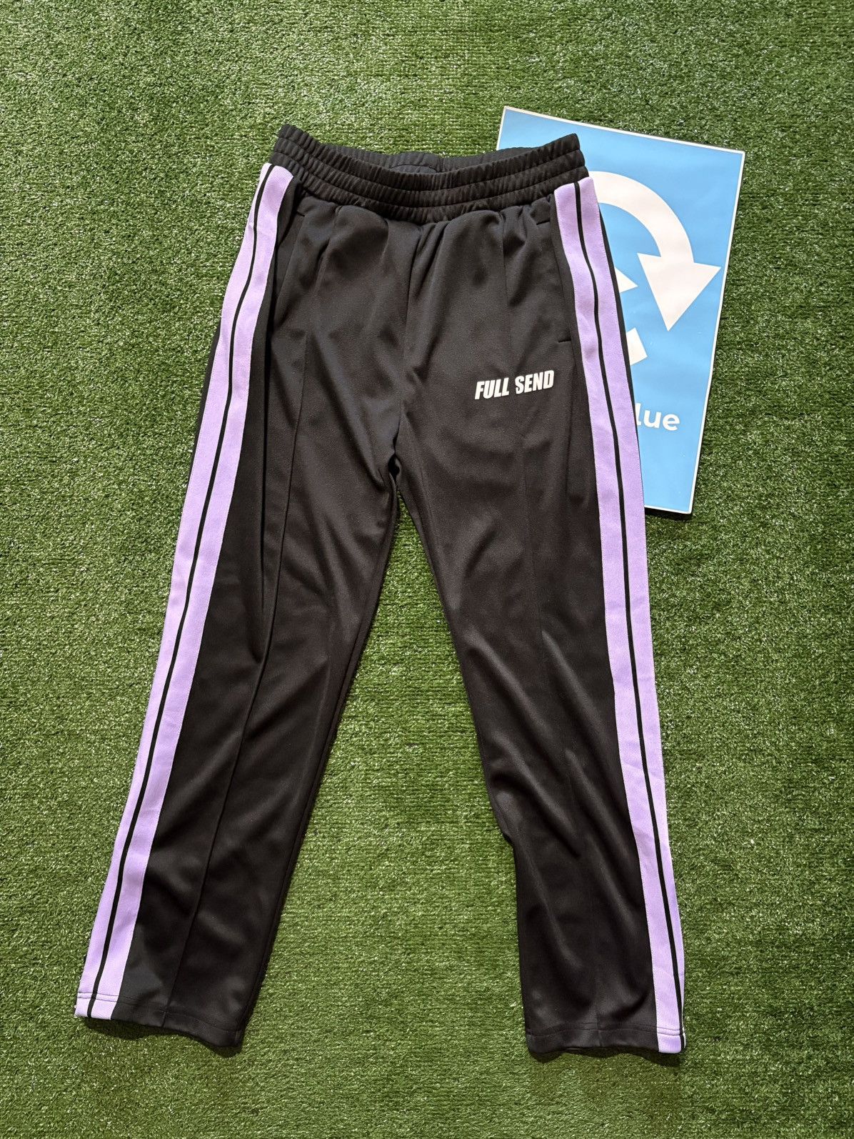 Full Send FULL SEND BLACK PURPLE TRACK PANTS Size US 38 / EU 54 - 1 Thumbnail