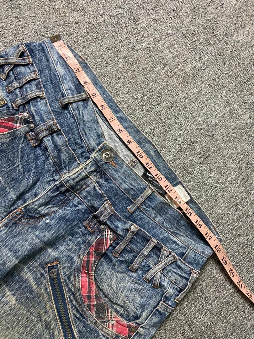 Japanese Brand Doublefocus Genuine Double Waist Three Quarter Jeans (186) Size US 36 / EU 52 - 6 Thumbnail