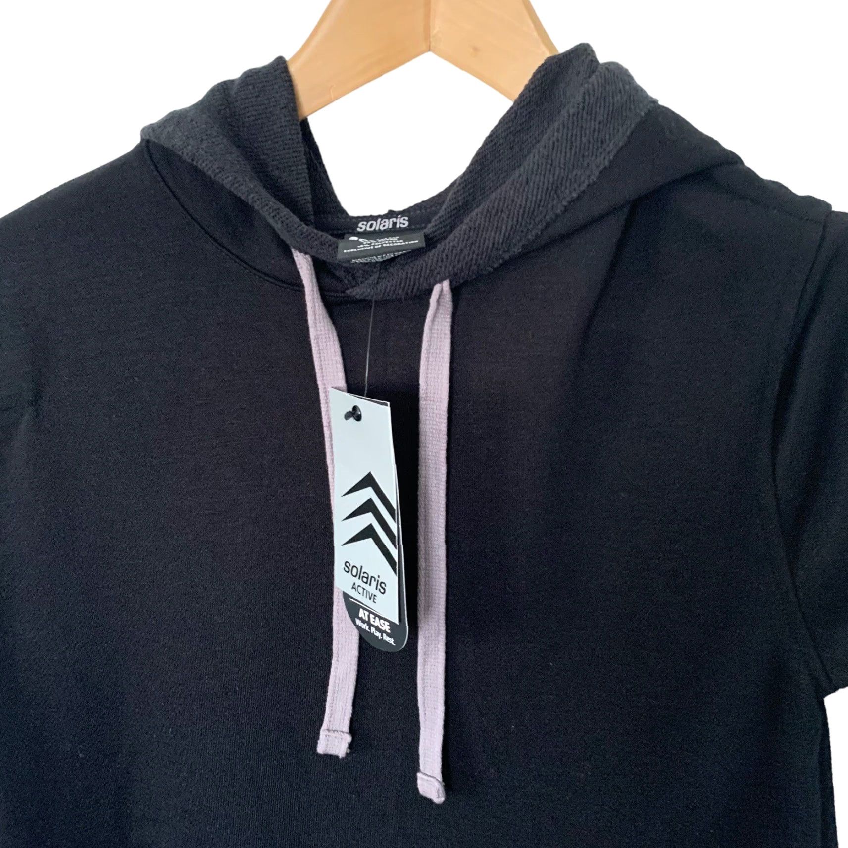 Vintage Solaris Hooded Pullover Mens S Black Hoodie Sweatshirt Pullover Logo Breathable Reflective French Terry Size US S / EU 44-46 / 1 - 3 Thumbnail