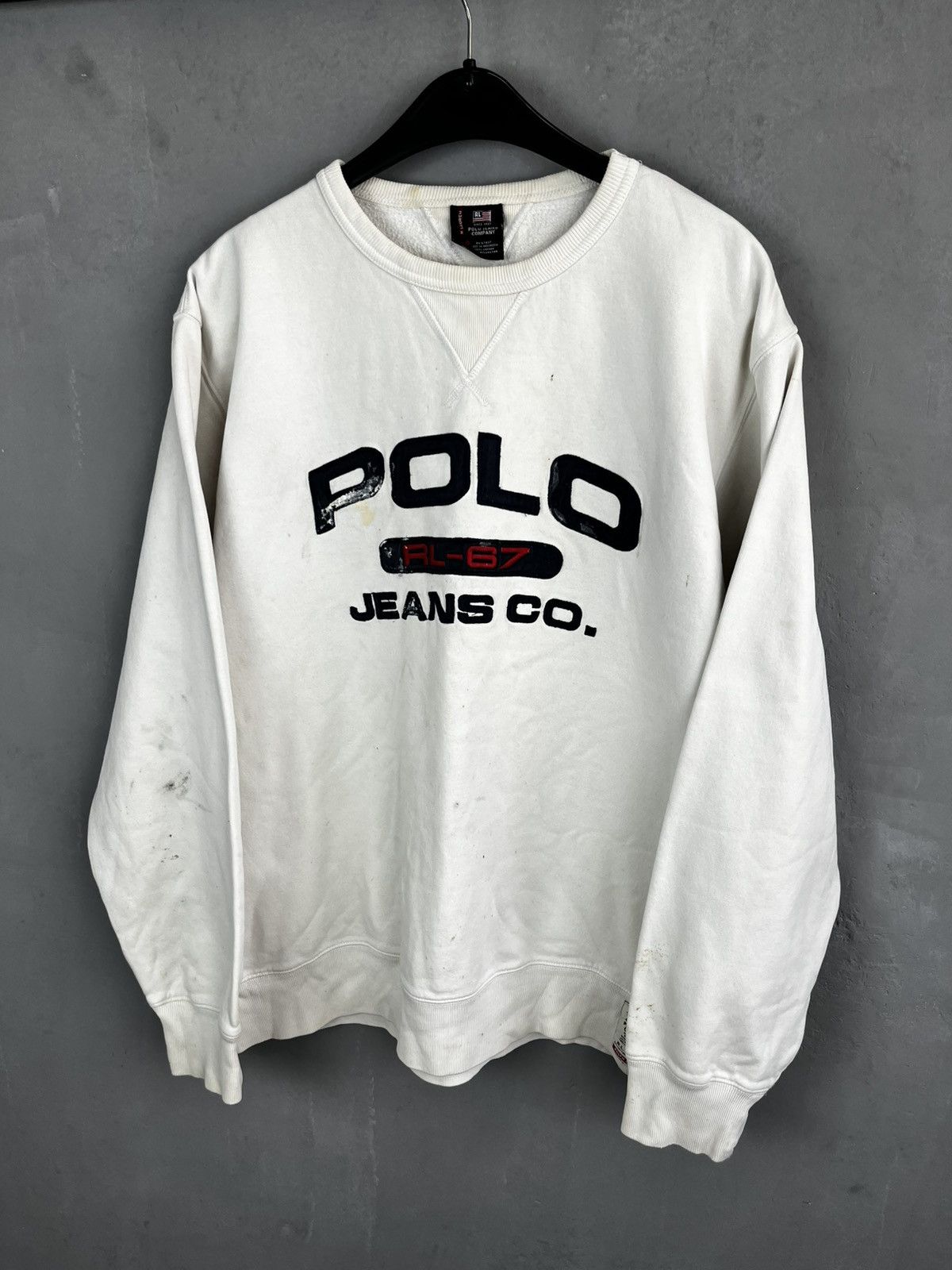 Polo Ralph Lauren Polo Ralph Lauren sweatshirt big logo vintage 90s Size US L / EU 52-54 / 3 - 1 Thumbnail
