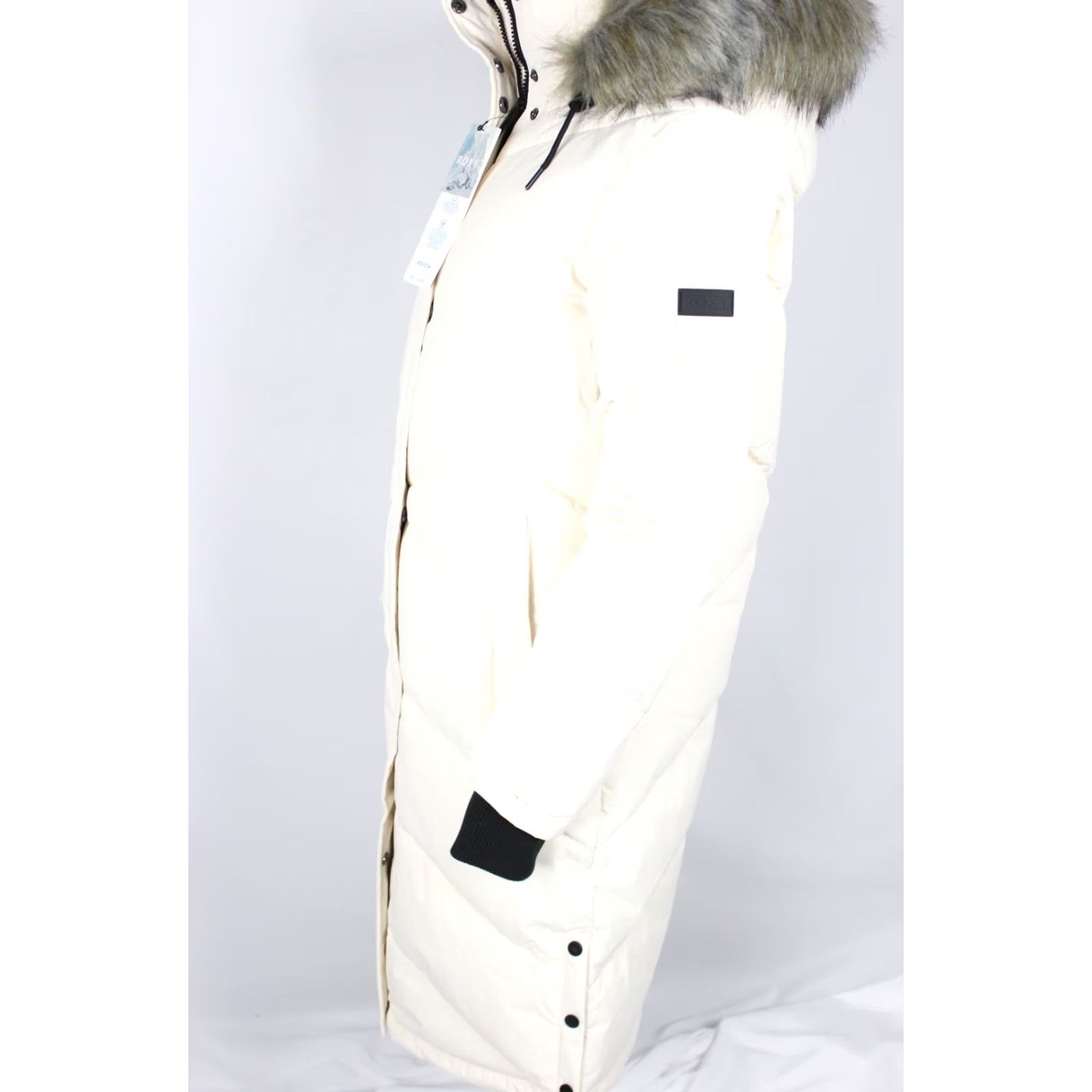 Vintage VINTAGE ROXY Women's Ellie Waterproof Long Jacket Coat Dry Flight 5K Size XL Buttercream Size XL / US 12-14 / IT 48-50 - 3 Thumbnail