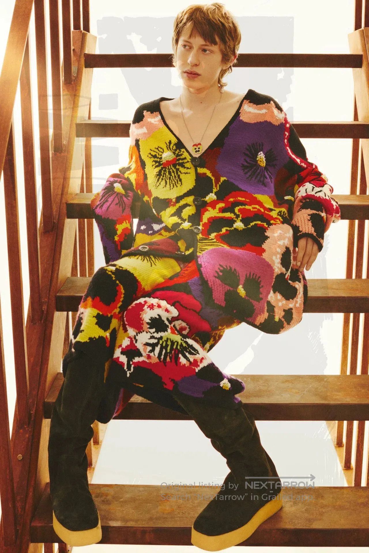 Loewe LOEWE Floral Long Robe Shirt. Size L / US 10 / IT 46 - 5 Thumbnail
