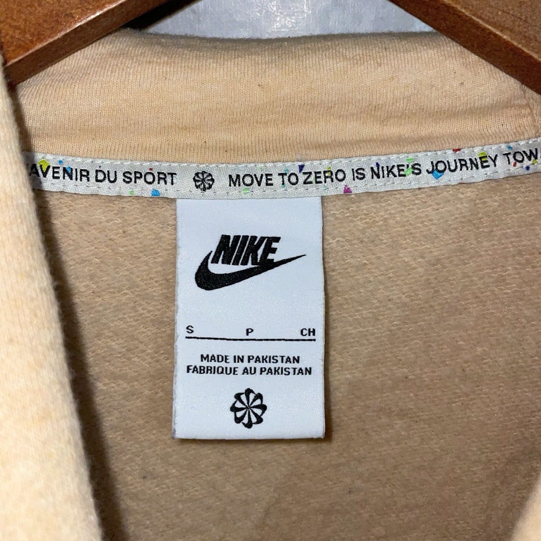Nike Nike Light Orange Drawstring Hoodie Unisex Size S Size US S / EU 44-46 / 1 - 4 Thumbnail