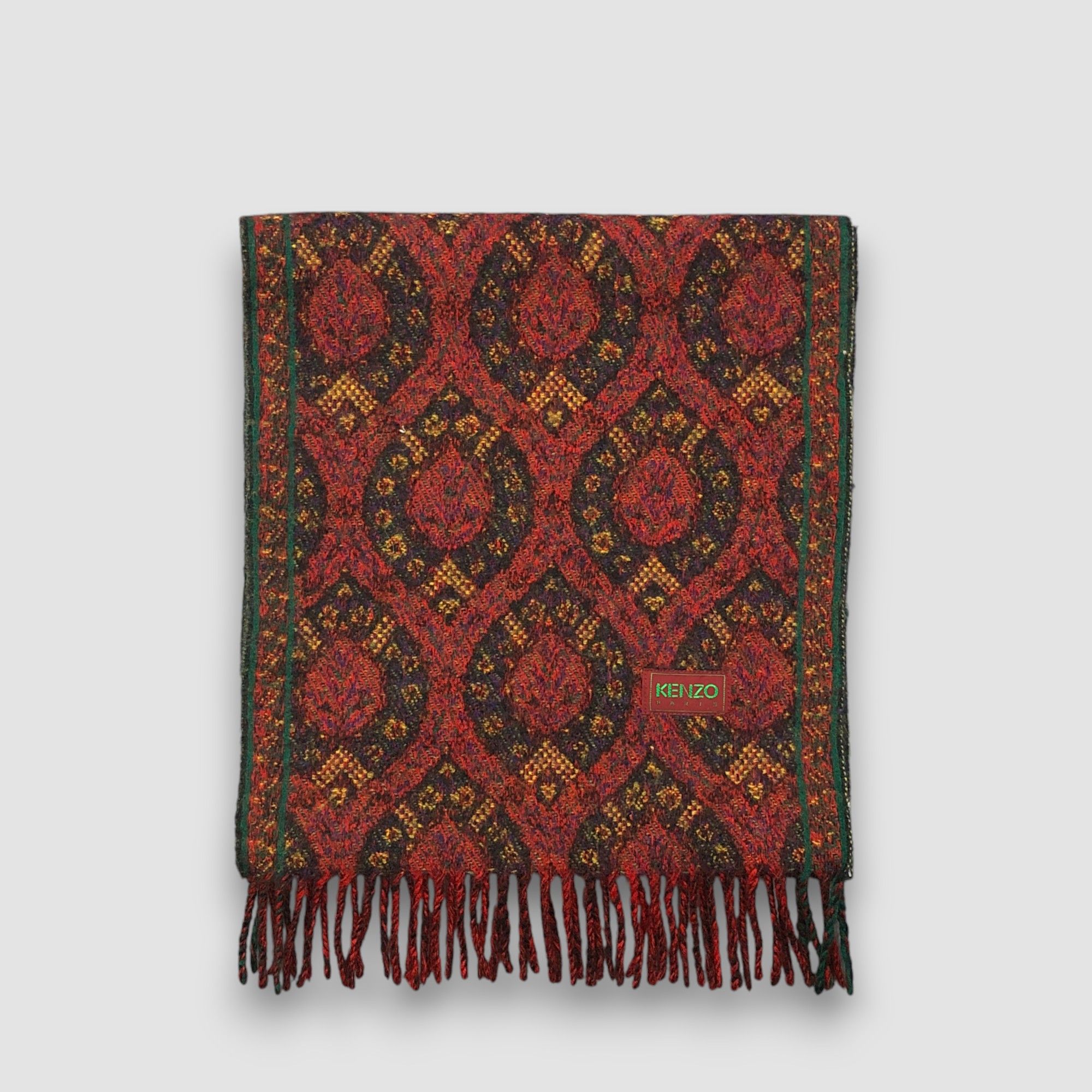 Kenzo Vintage Kenzo Scarf Muffler Wool Winter Scarves Size ONE SIZE - 2 Thumbnail