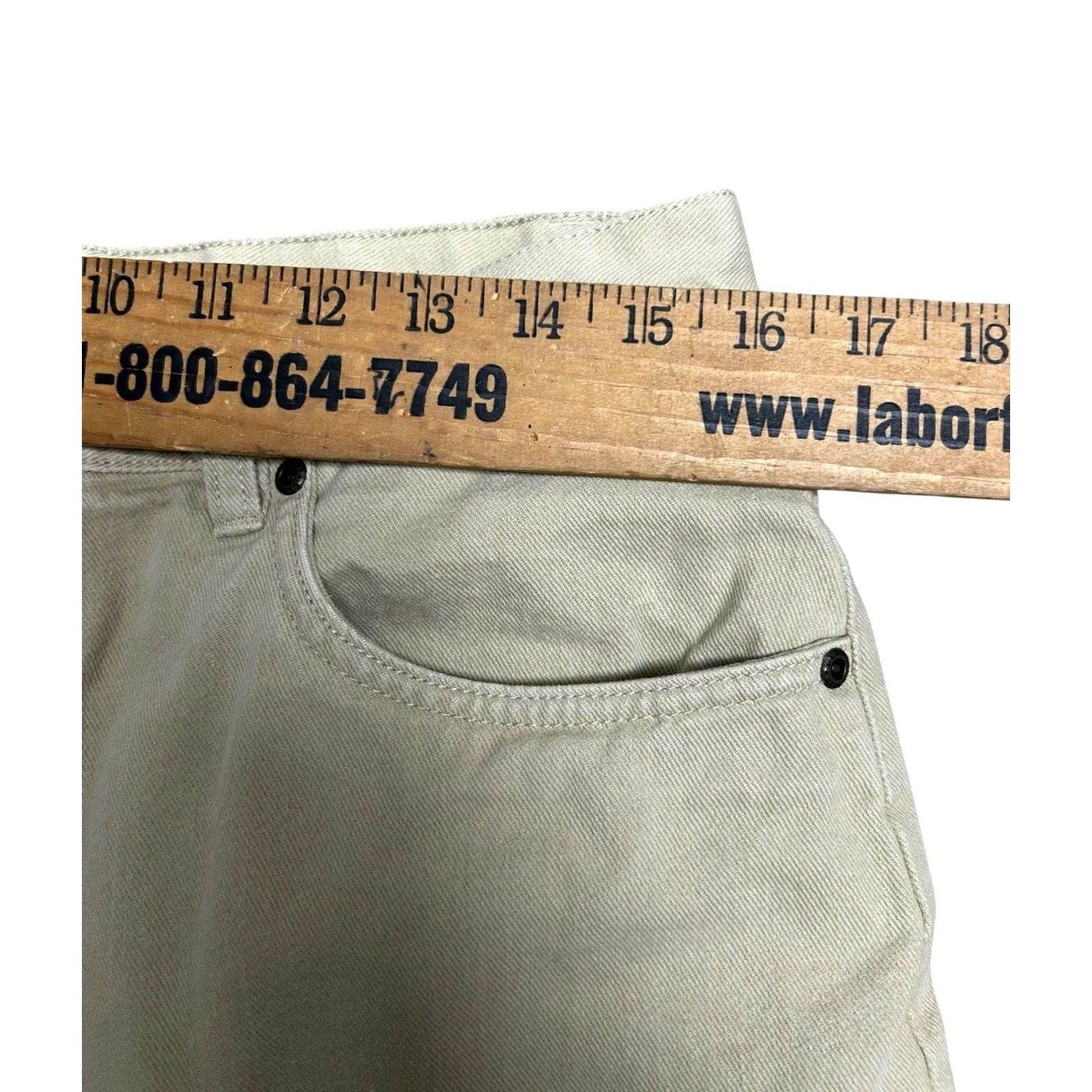Vintage VINTAGE L.L. Bean Women's Brown Khaki Capri Pants 16P Petites 90s Hong Kong High Waist Straight Leg Pants Women Brown Size 38" / US 16 / IT 52 - 6 Thumbnail
