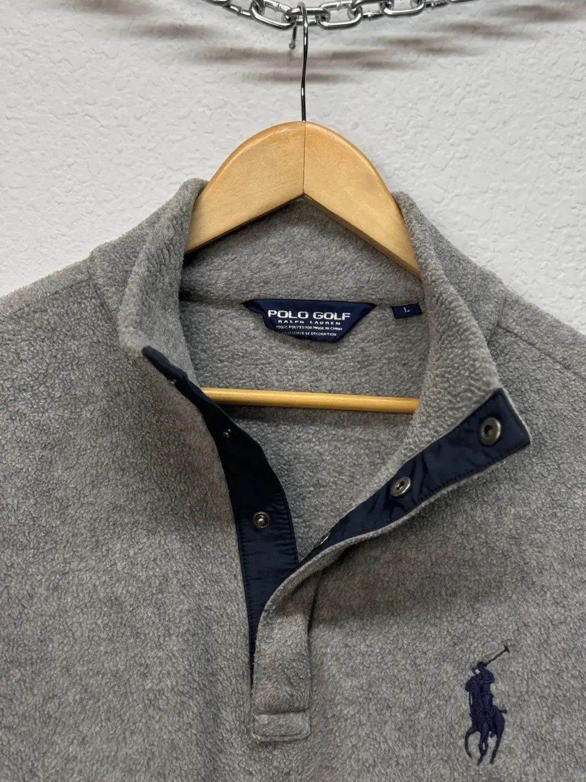 Polo Ralph Lauren × Vintage Vintage Polo Ralph Lauren fleece hoodie Sweatshirt Centre Size US M / EU 48-50 / 2 - 7 Thumbnail