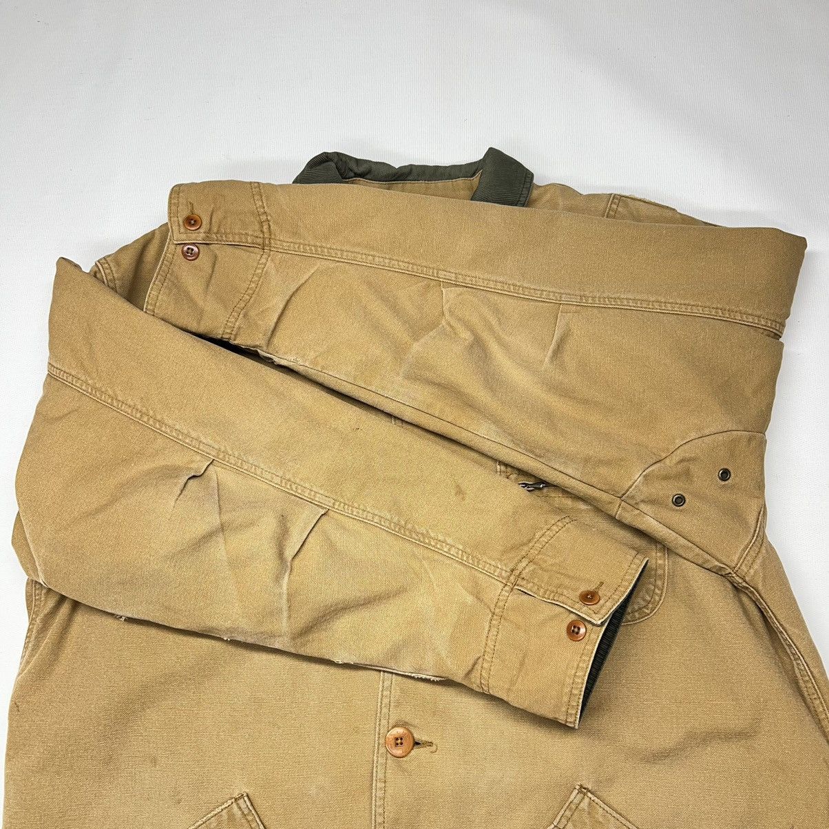 L.L. Bean × Vintage LL Bean Coat Brown Chore Barn Jacket Flannel Lined Canvas Size US XL / EU 56 / 4 - 7 Thumbnail