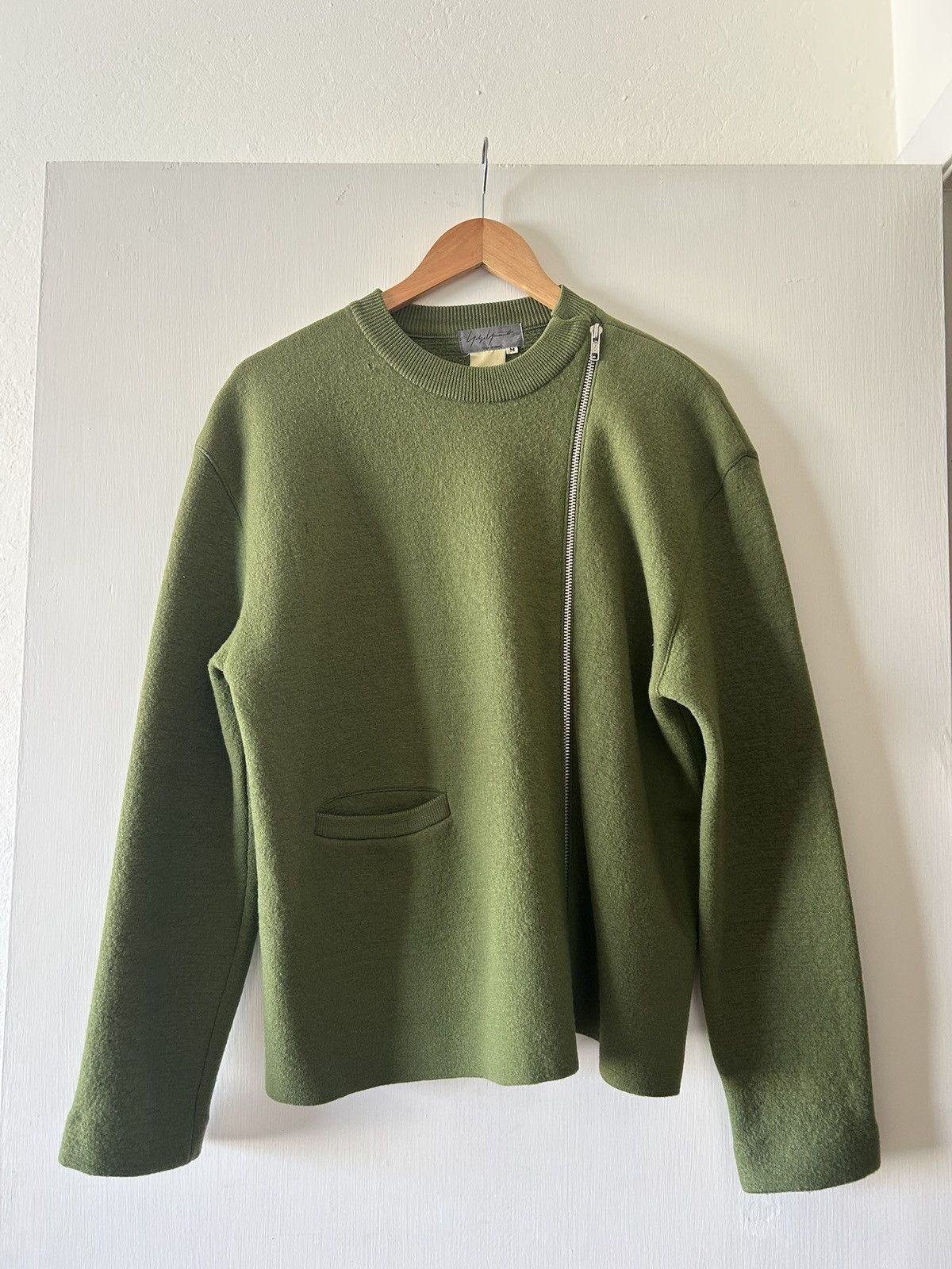 Yohji Yamamoto Yohji Yamamoto Pour Homme asymmetrical zip sweater