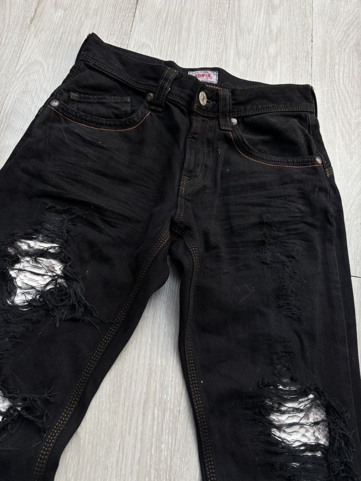 Japanese Brand EDWIN lace-up flare jeans Size US 29 - 4 Thumbnail