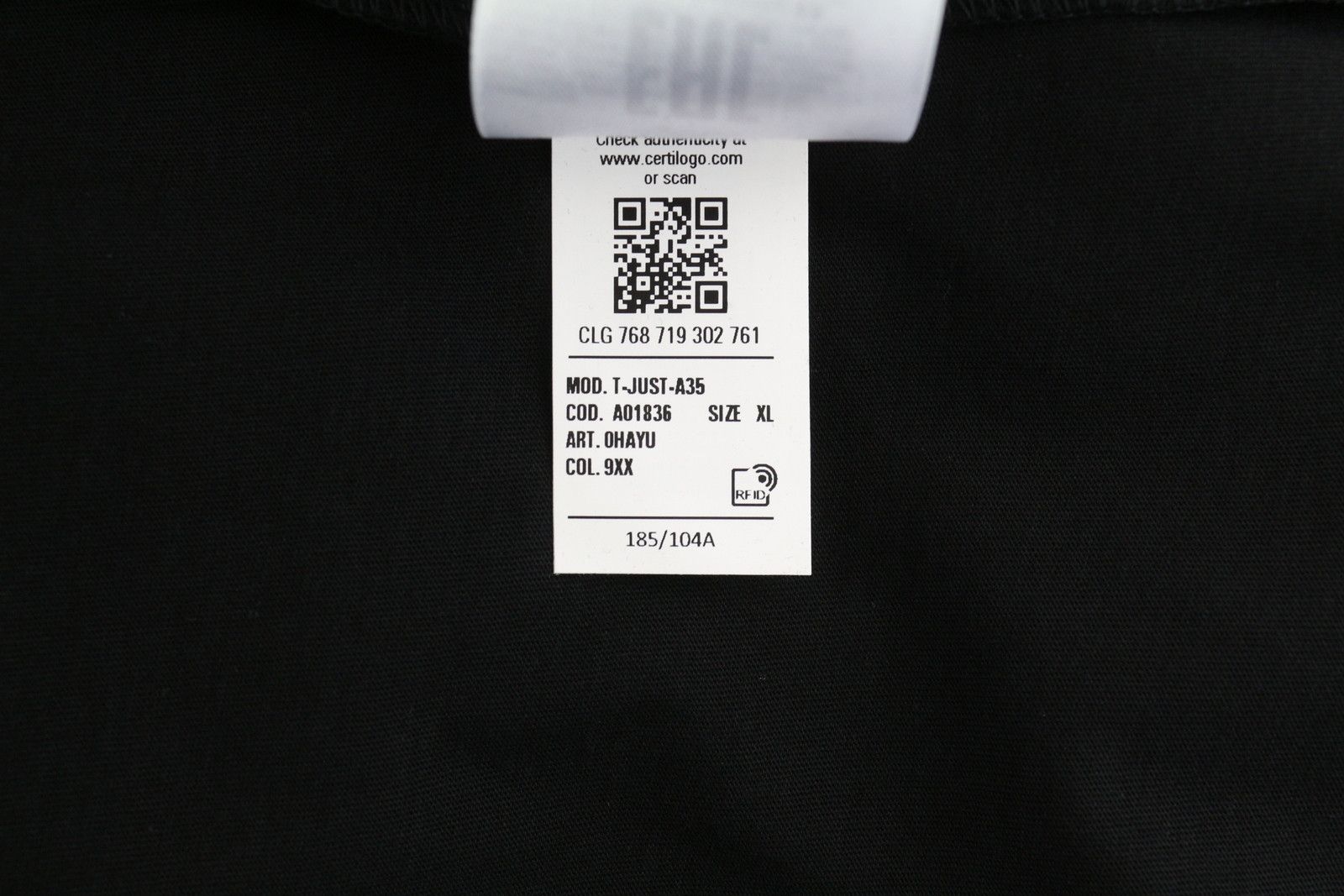 Diesel T-JUST-A35 XL Black Crew Front Logo T-Shirt 41182 Size US XL / EU 56 / 4 - 10 Thumbnail