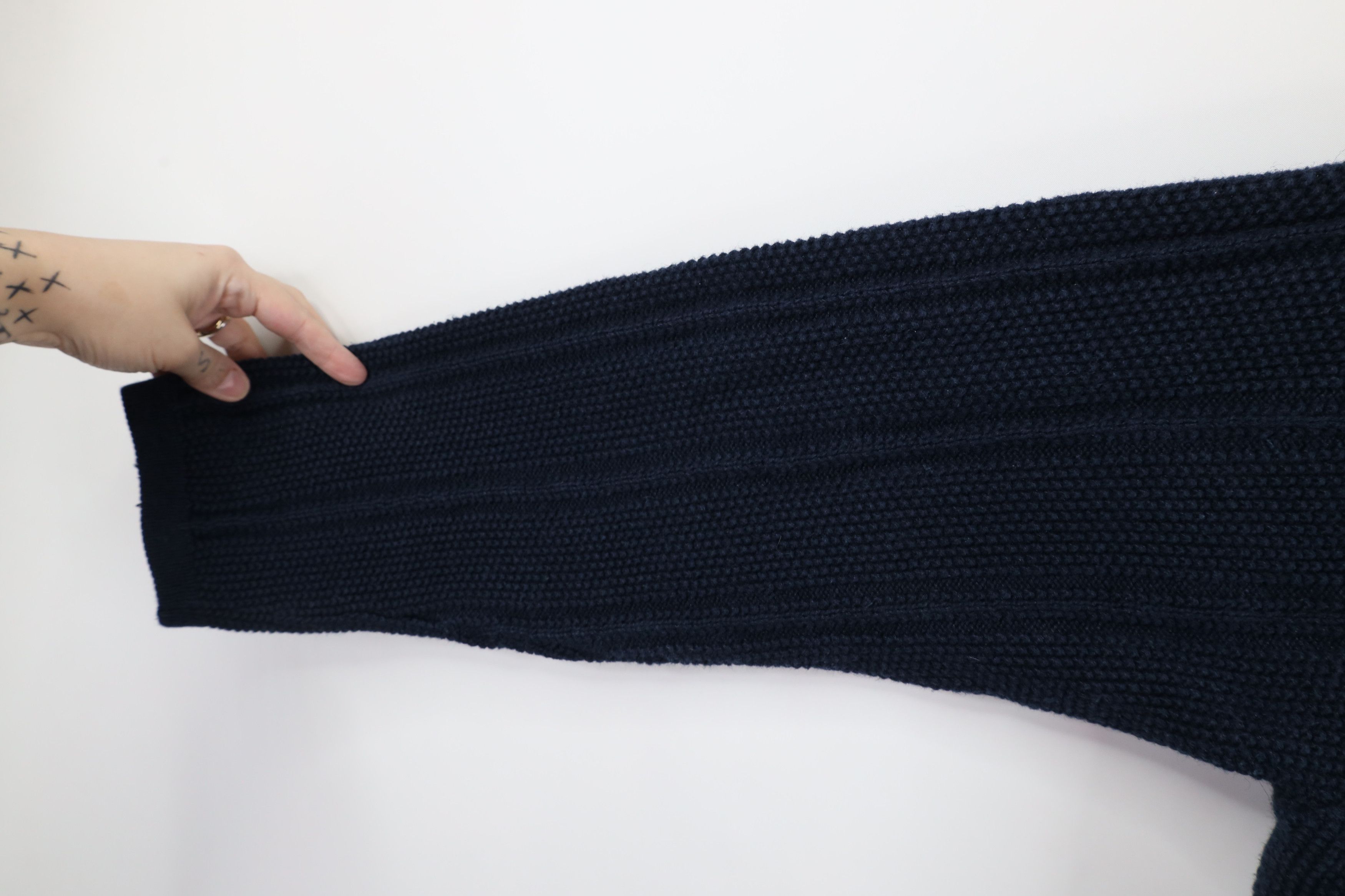Vintage Vintage 90s Streetwear Heavyweight Knit Henley Sweater Size US L / EU 52-54 / 3 - 6 Thumbnail