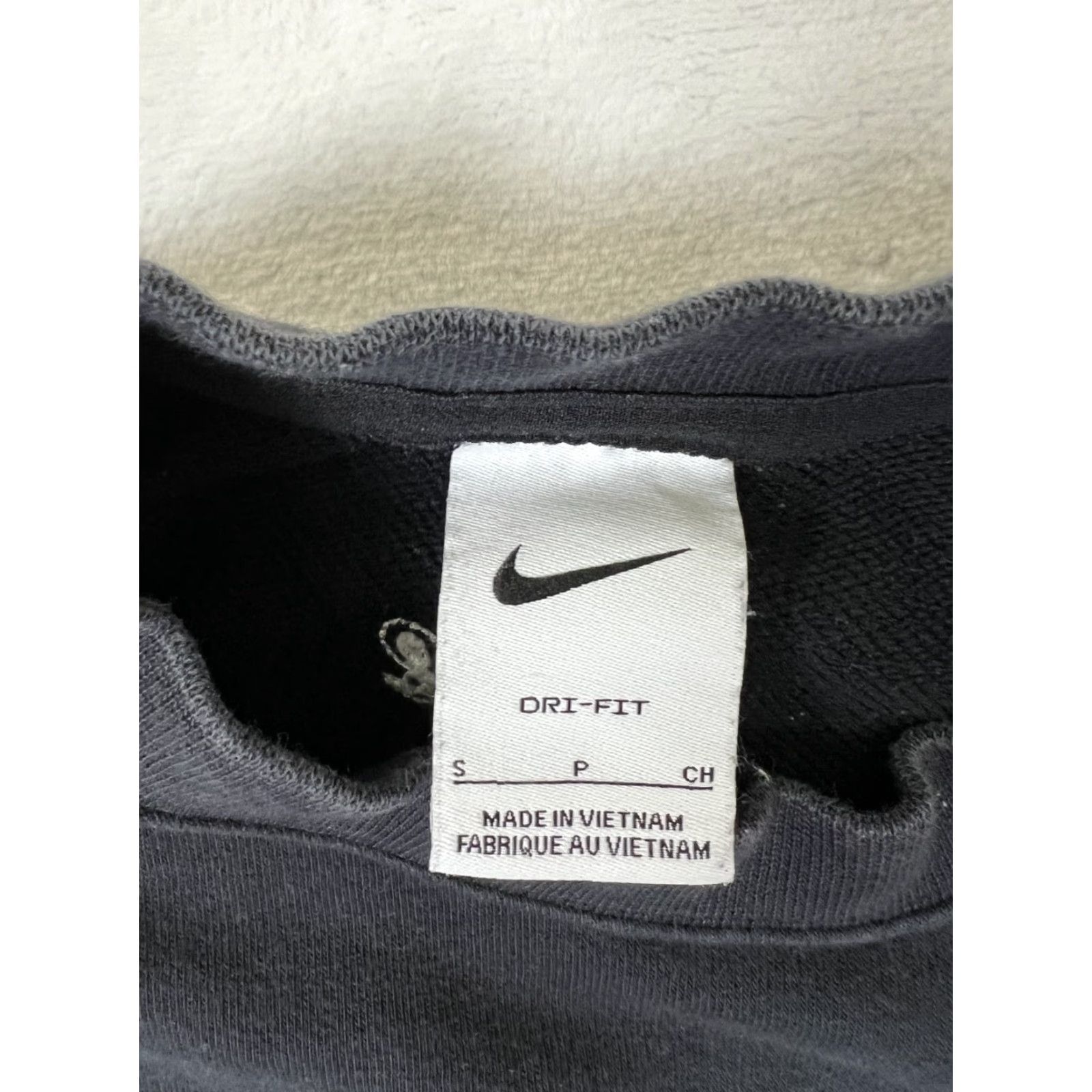 Nike Nike Dri-Fit Fleece Sweatshirt Swoosh Embroidery Women's Soversized Black 90s Nike Sportswear Sweatshirt Mens Womens Girls Boys Size S / US 4 / IT 40 - 3 Thumbnail
