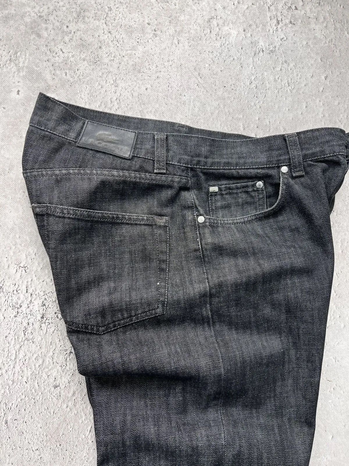 Retro Lacoste denim jeans pants chemise rare
