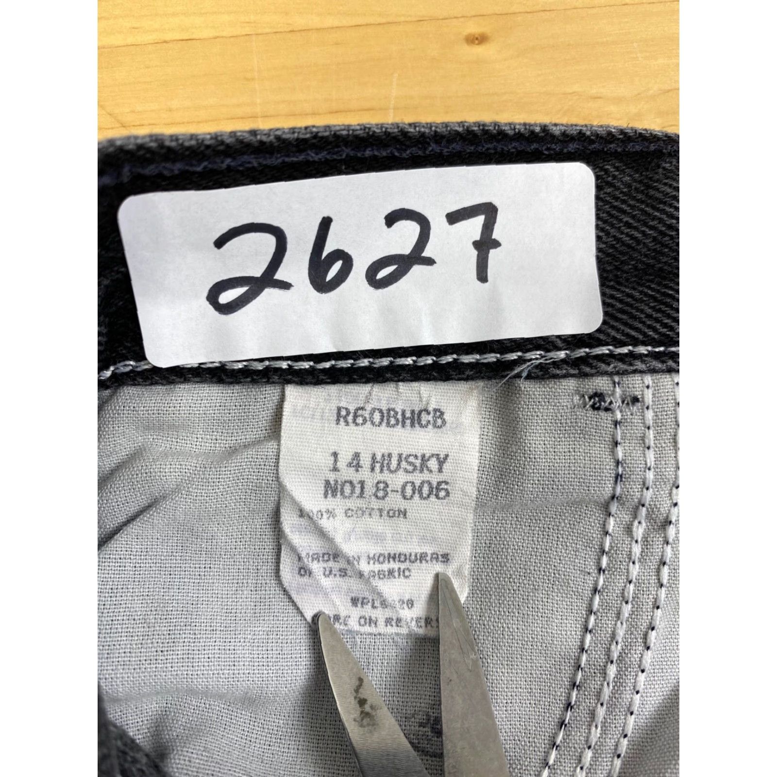 Denime Womens Black Denim Jeans Size 14 Husky #2627 - Black, 26.5in Inseam, Straight, Pockets, Plus, 14, Denim, Medium Wash, 90s? Size 36" / US 14 / IT 50 - 5 Thumbnail