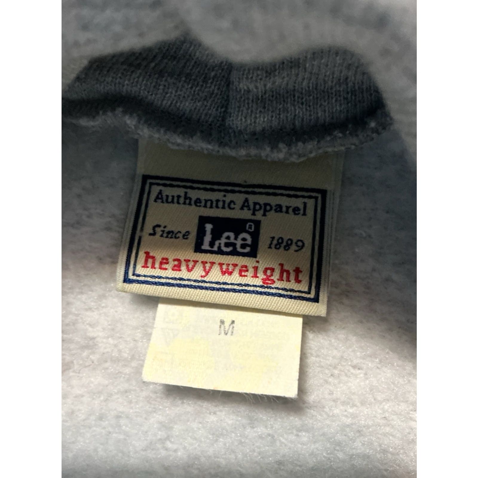 Lee VINTAGE Lee Heavyweight Alpha Gray Fleece Skateboard Graphic Pullover Hoodie Men Medium Gray Size US M / EU 48-50 / 2 - 6 Thumbnail