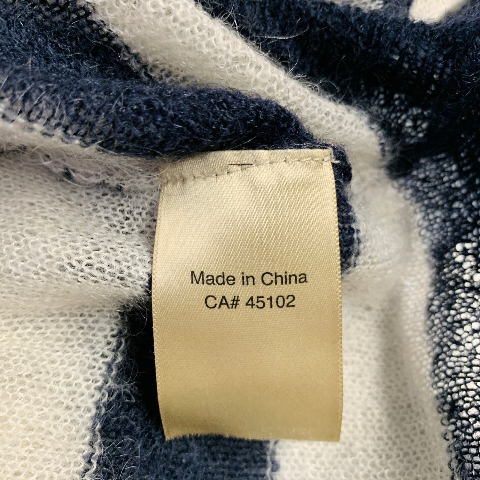 Scotch & Soda SCOTCH AND SODA Size M Navy Cream Stripe Crew Neck Pullover Size M / US 6-8 / IT 42-44 - 6 Thumbnail