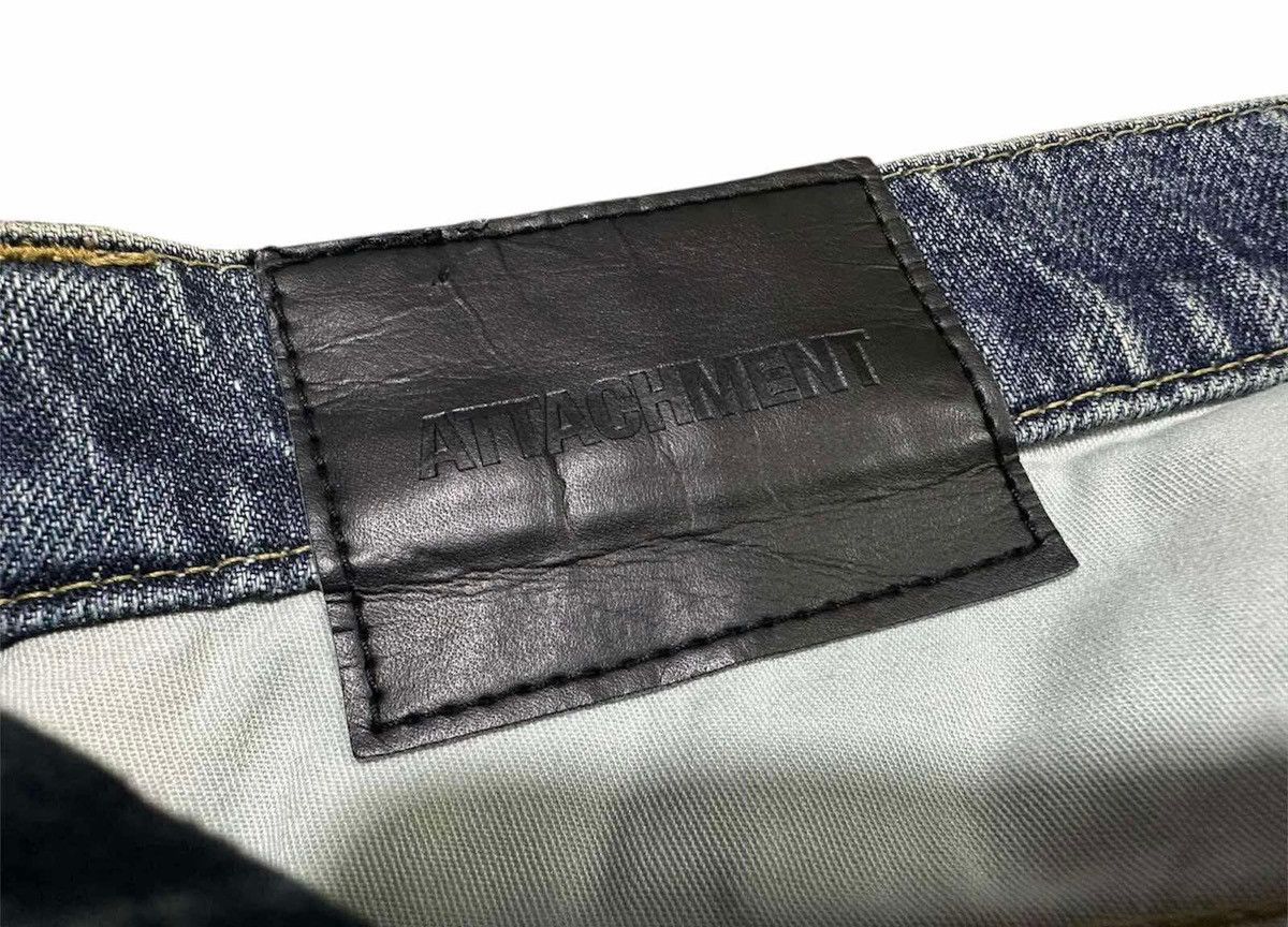 Attachment 🔥Sick Y2K Attachment Flared Denim J Cut Curved Distressed Size US 32 / EU 48 - 13 Thumbnail