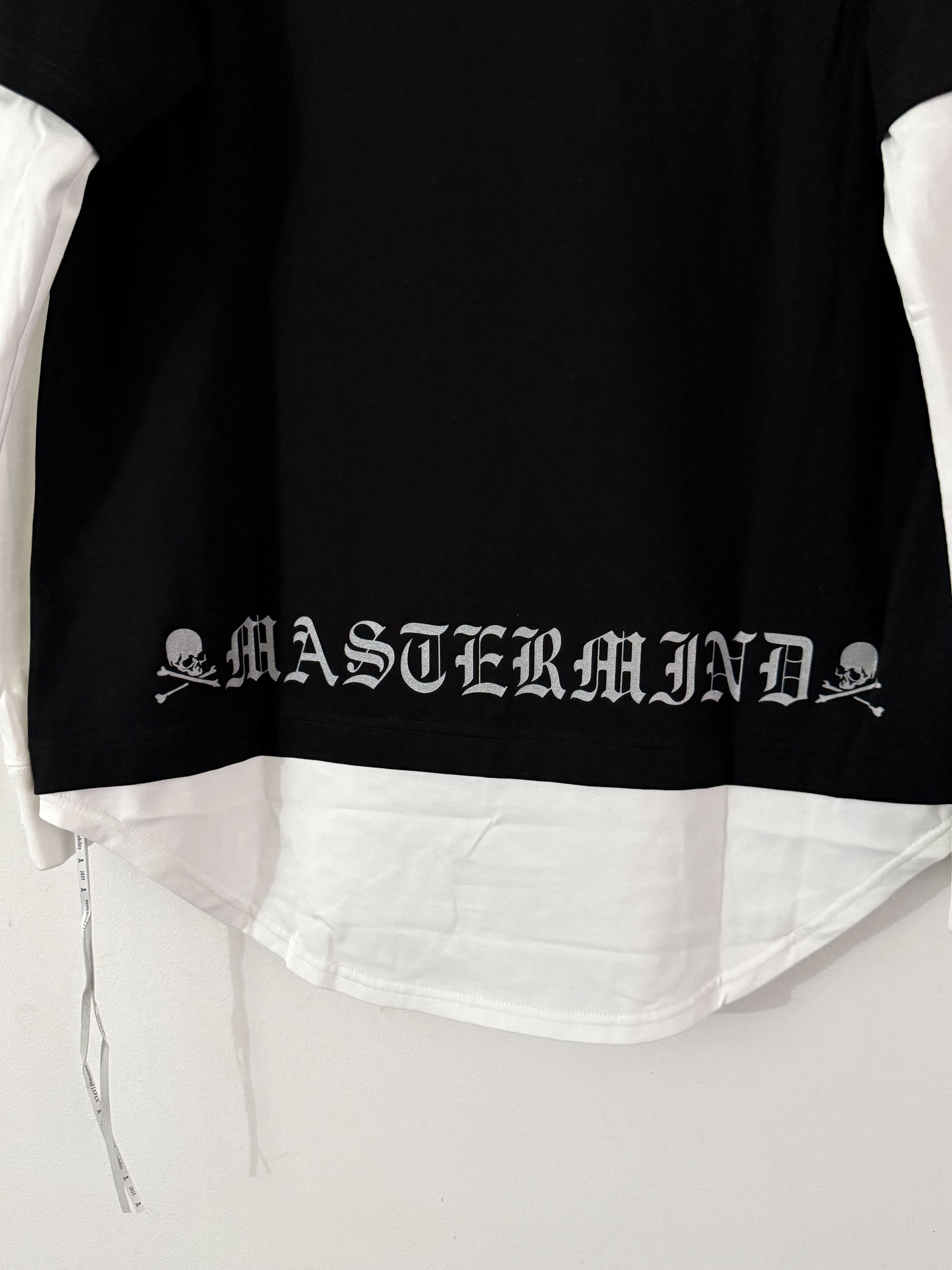 Mastermind World Black and White Boxy Layered Long Sleeve T-Shirt Size US L / EU 52-54 / 3 - 7 Thumbnail