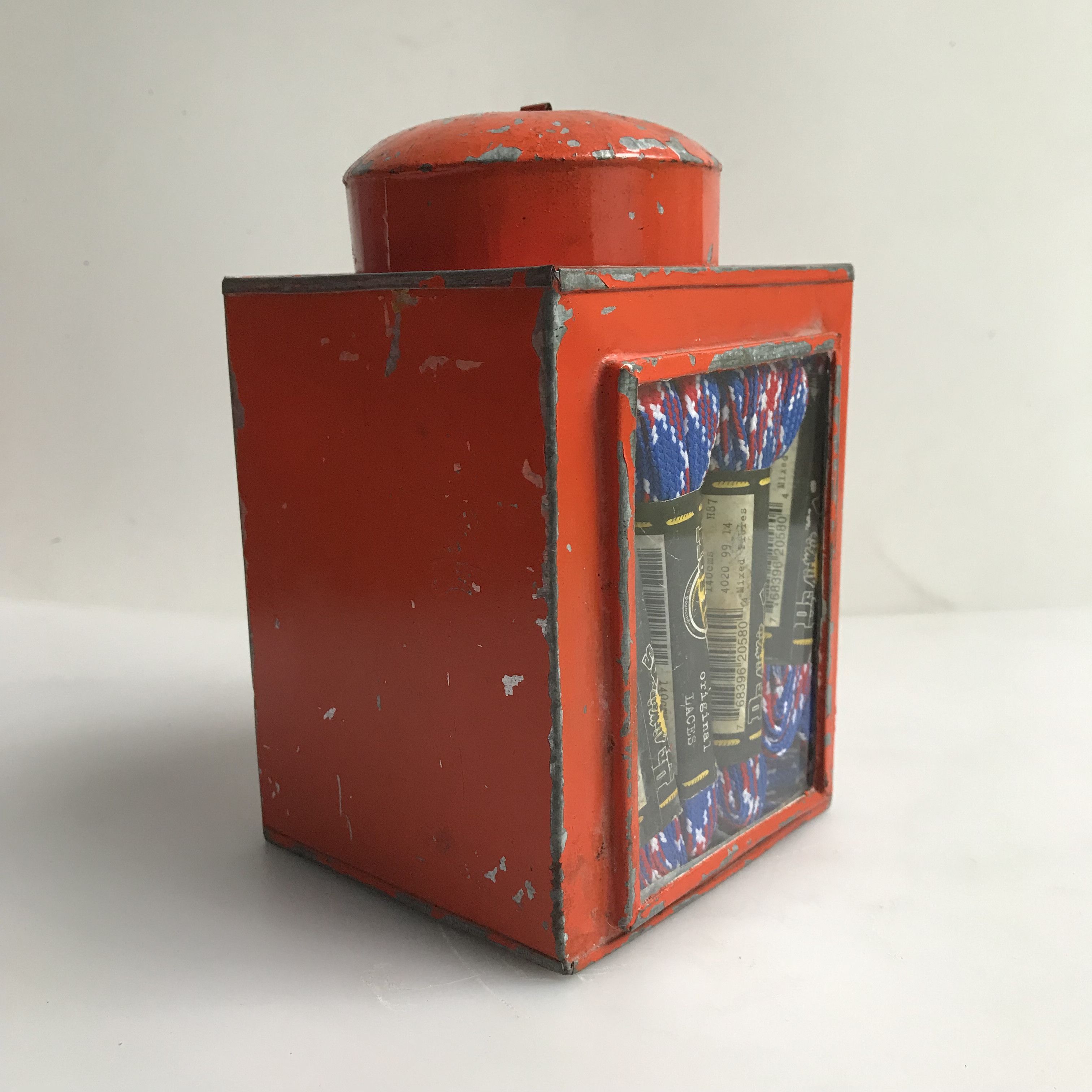 Vintage Tin box Plate toples blek crackers krupuk