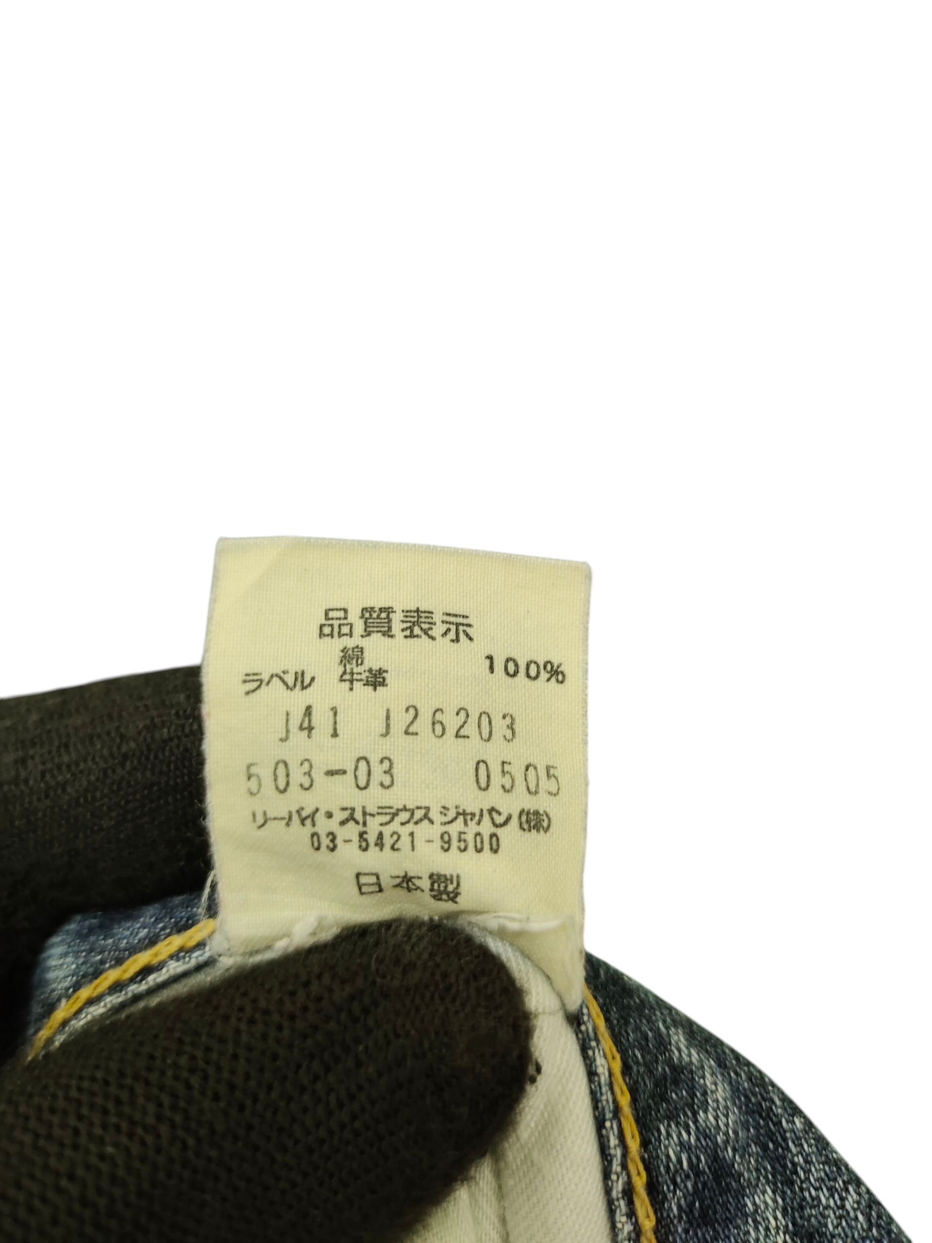 Kapital Vintage Levis 503 Clawmark Distress Faded Denim Jeans Size US 31 - 12 Thumbnail