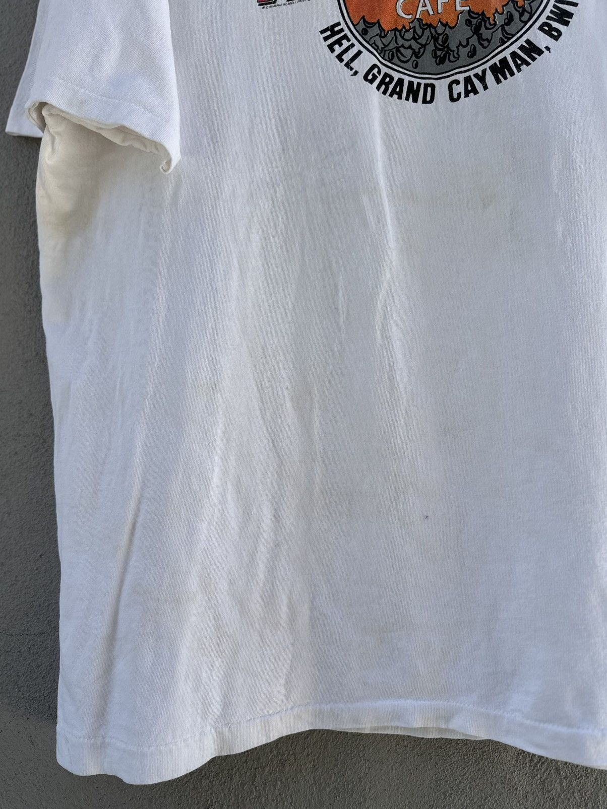 Sex Skateboards Thrashed Vintage 90s Devil’s Hangout Hell Rock Cafe Faded T Size US XL / EU 56 / 4 - 3 Thumbnail
