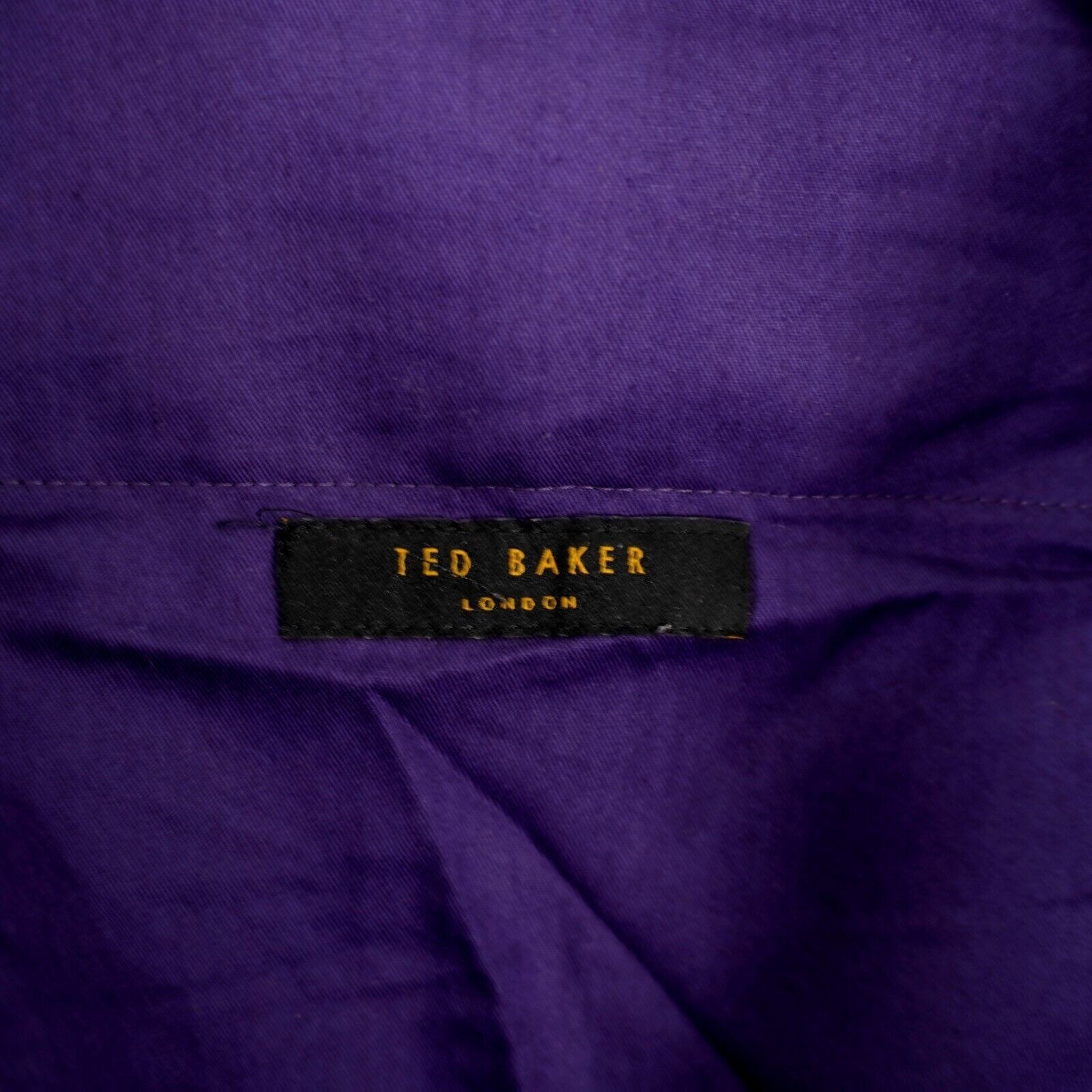 Ted Baker DAMAGED Ted Baker Gray Birdseye Wool Flat Front Dress Pants Size 34R - 7 Thumbnail