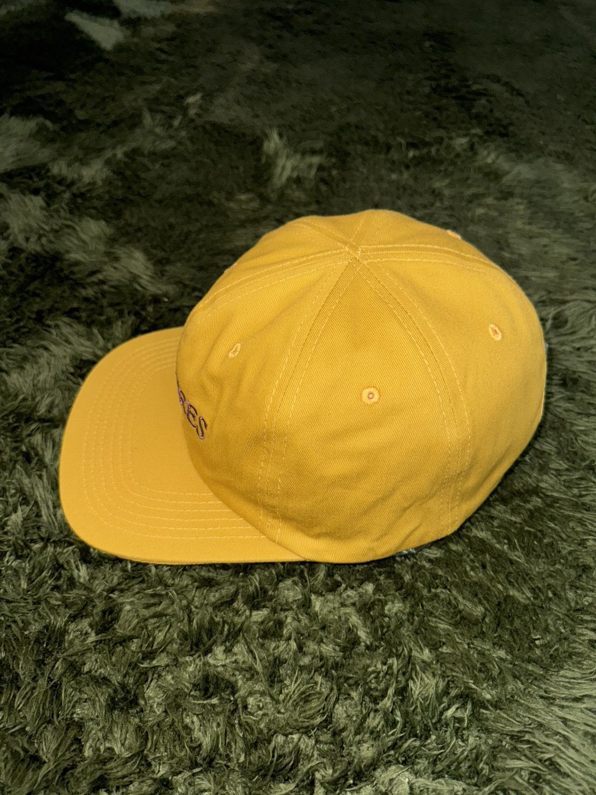 Pleasures Pleasures reversible embroidery logo cap mustard Size ONE SIZE - 8 Thumbnail