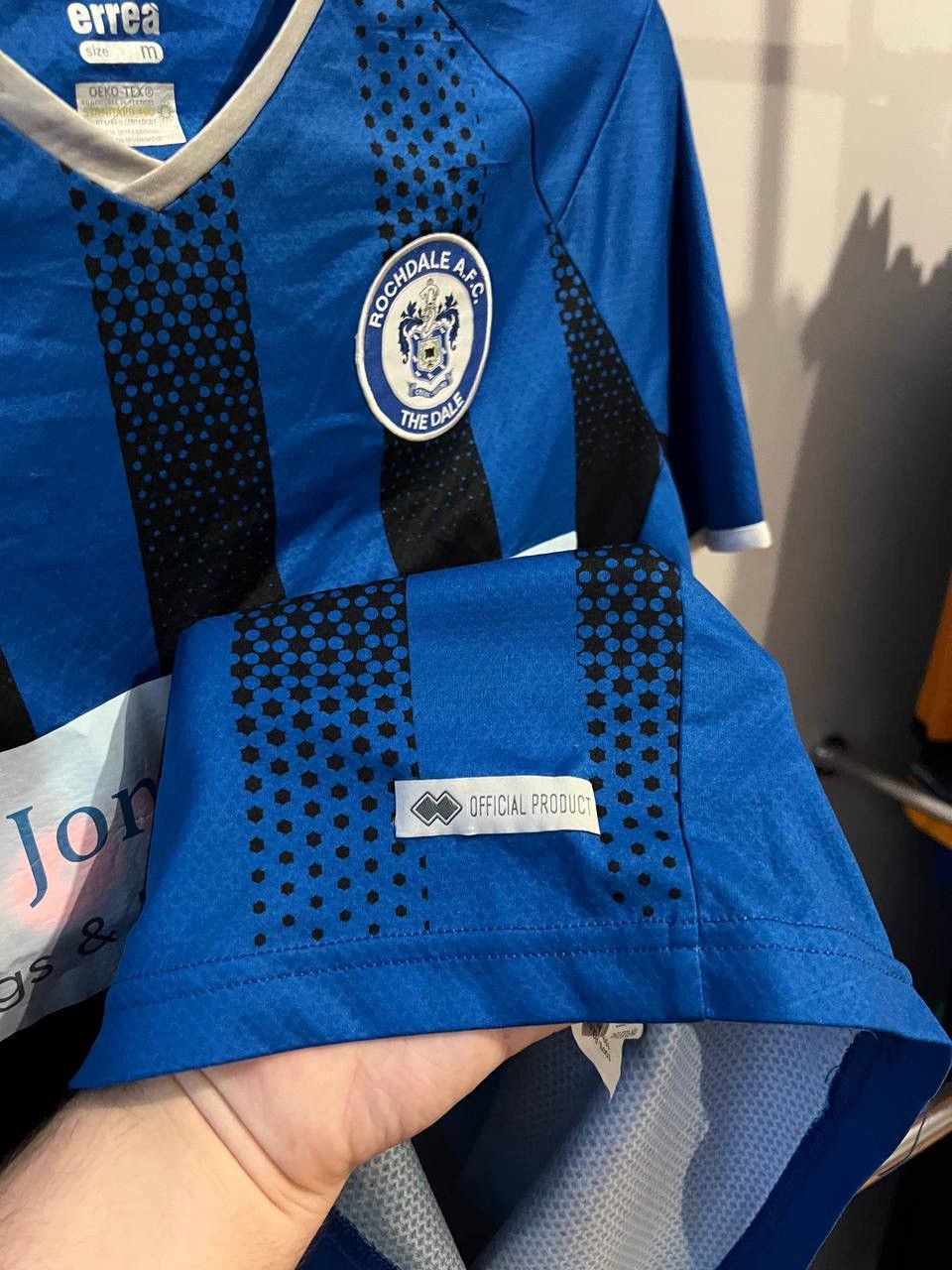 Errea 2018/19 ROCHDALE AFC #3 SPECIAL SOCCER FOOTBALL JERSEY SZ M Size US M / EU 48-50 / 2 - 7 Thumbnail