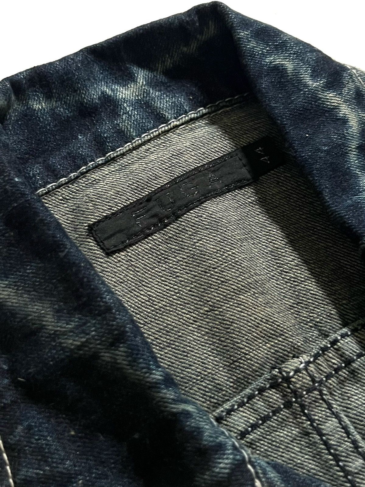 GOSTAR DE FUGA FUGA Mud Dye Distressed Denim Jacket vkei Archive 00s y2k Size US XS / EU 42 / 0 - 8 Thumbnail
