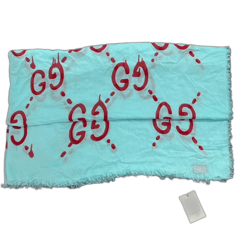 Gucci Gucci Graffiti G Scarf in Green Color Size ONE SIZE - 1 Thumbnail
