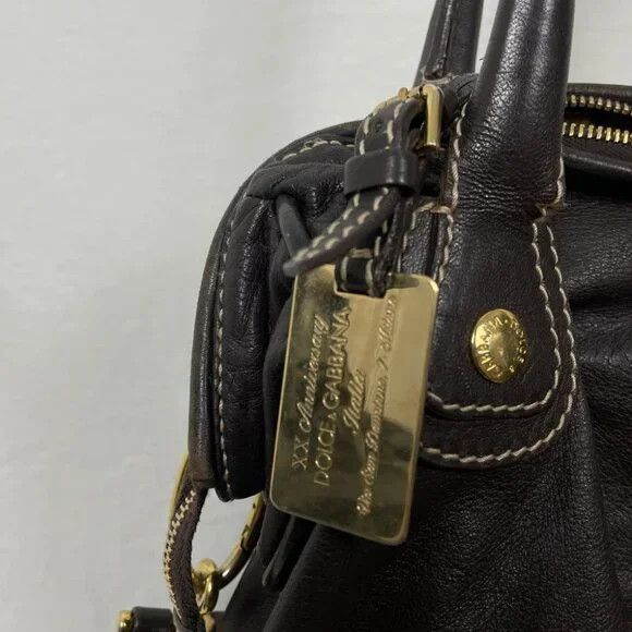 Dolce & Gabbana Do Gabbana One Shoulder Leather Handbag (OS) Size ONE SIZE - 4 Thumbnail