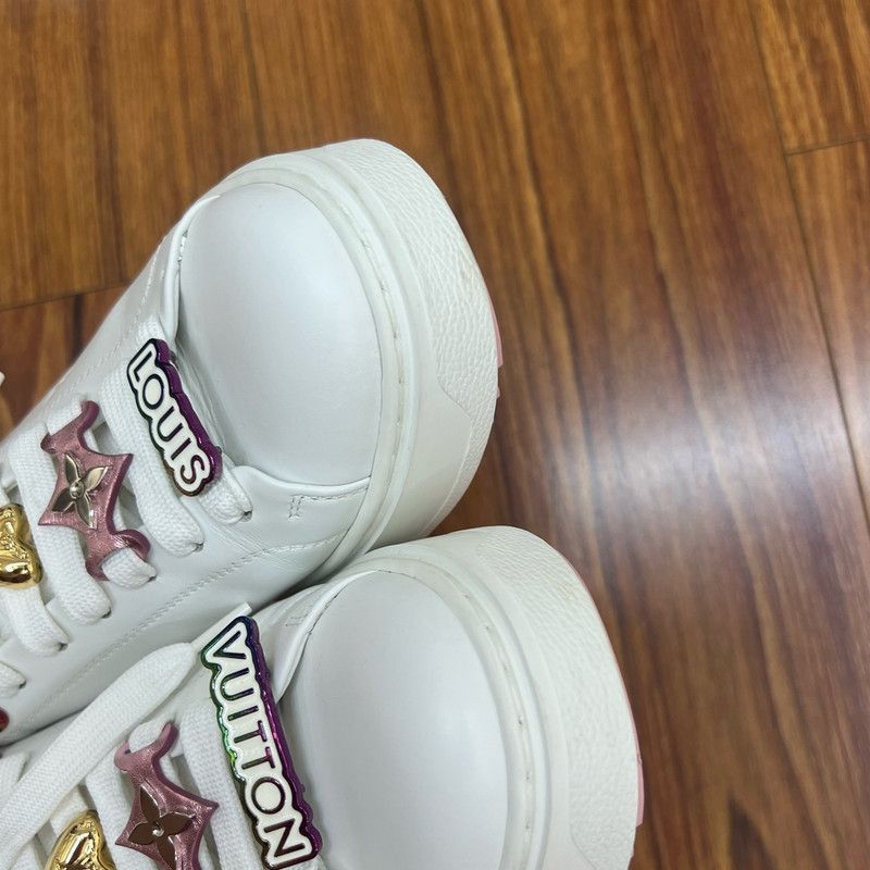 Louis Vuitton Louis Vuitton Time Out Pink Low-Top Sneakers -2505 Size US 8 / IT 38 - 5 Thumbnail