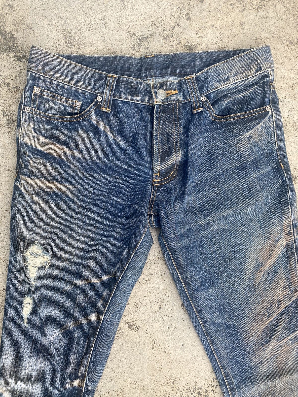 If Six Was Nine × Japanese Brand Flare Jeans Modern Lovers Clawmark Mud Distressd Size US 30 / EU 46 - 10 Thumbnail