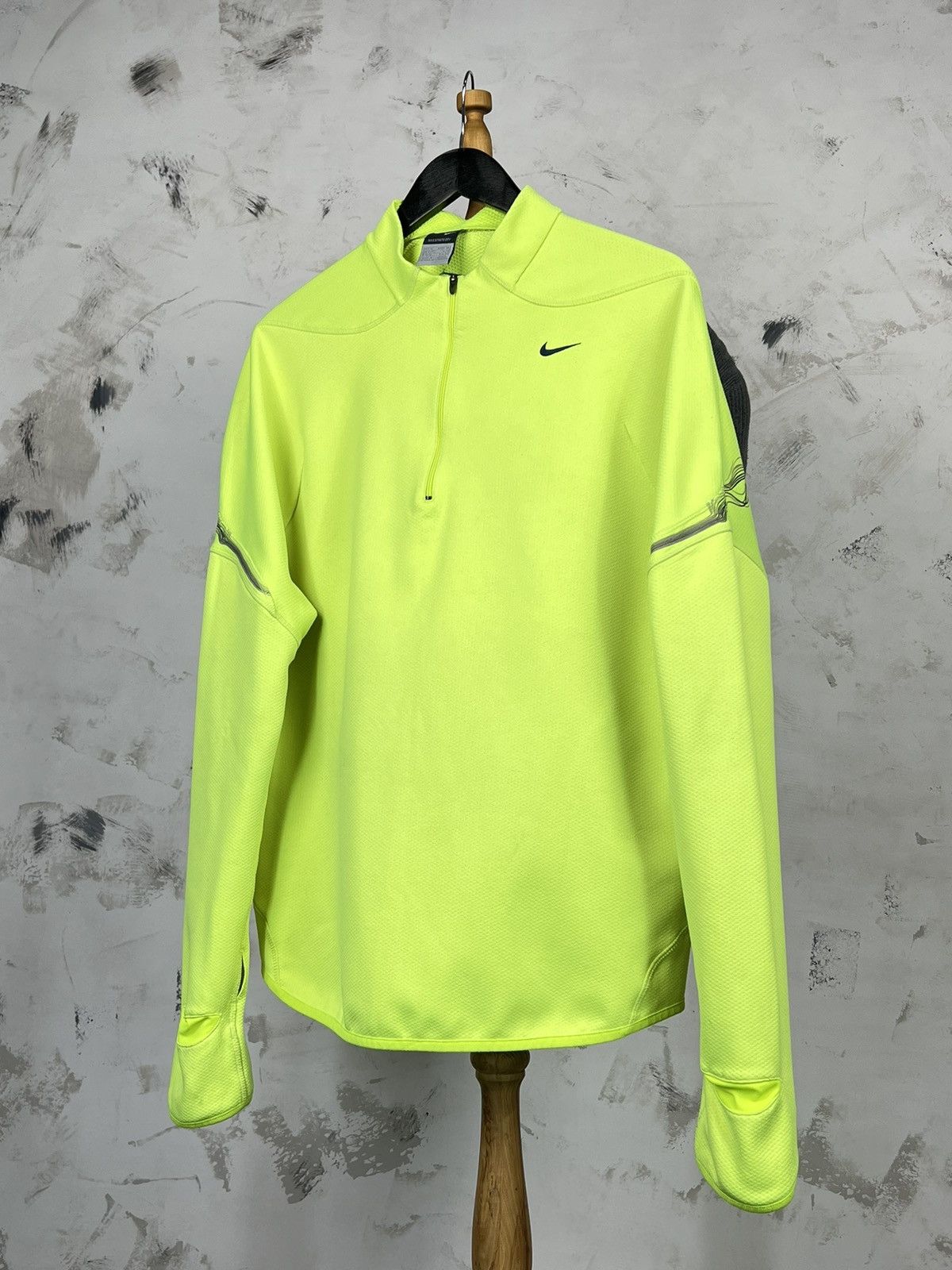 Nike Vintage Nike Dri-FIT Half Zip Running Top Size L - XL Size US XL / EU 56 / 4 - 1 Thumbnail