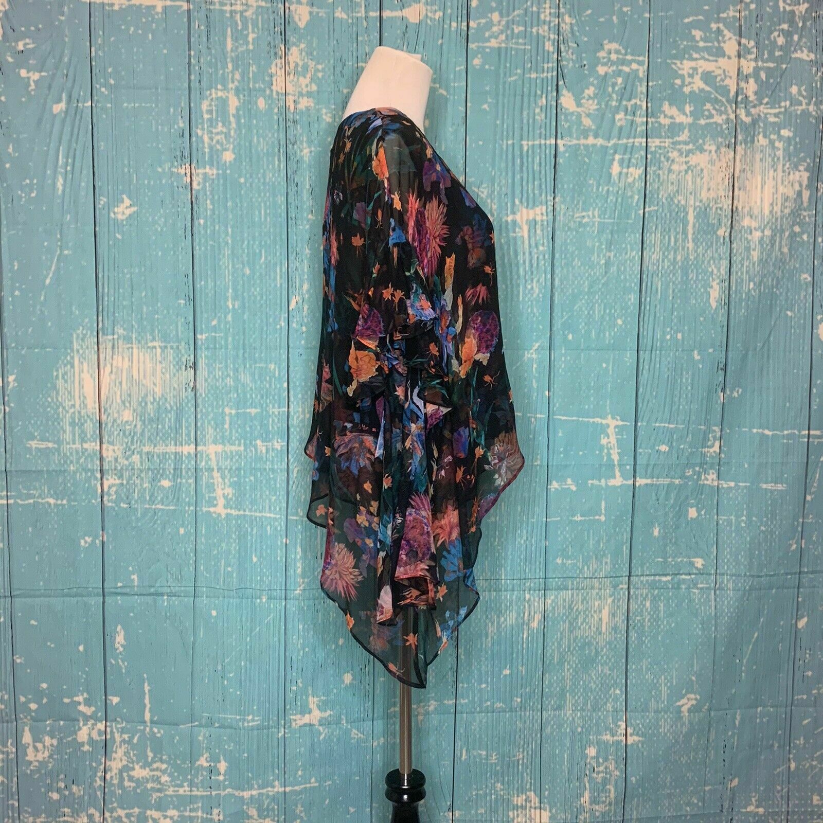 Iro IRO Floral Ruffled asymmetrical Tunic Blouse Top size 40 - 8 Size M / US 6-8 / IT 42-44 - 7 Thumbnail