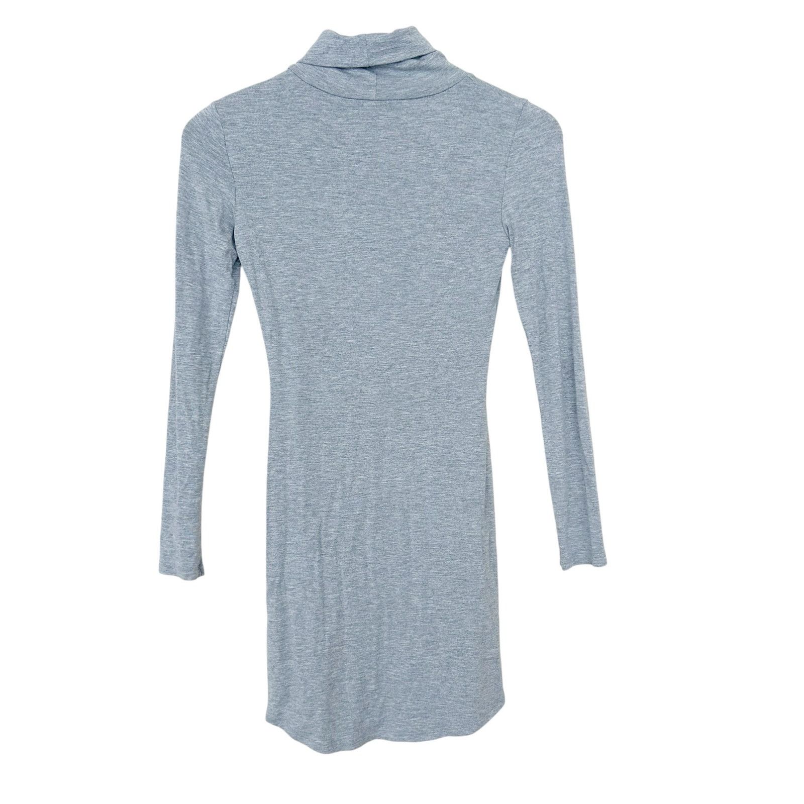 Other Missguided Gray Turtleneck Long Sleeve Dress Sz 2 Size XS / US 0-2 / IT 36-38 - 4 Thumbnail