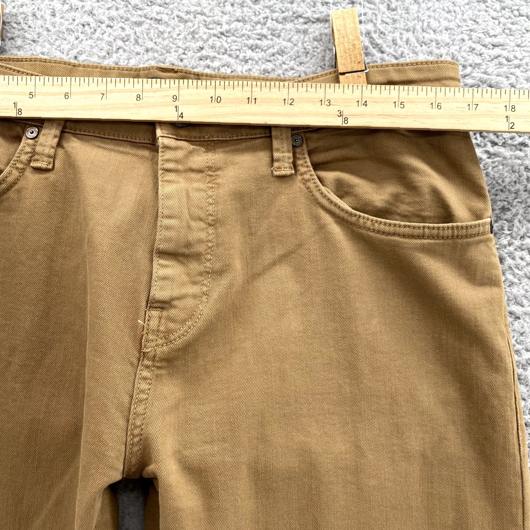 Vintage Mavi Jeans Zach Men's 32x31* Tan Twill Straight Travel Preppy Workwear Academia Jeans Size US 32 / EU 48 - 3 Thumbnail