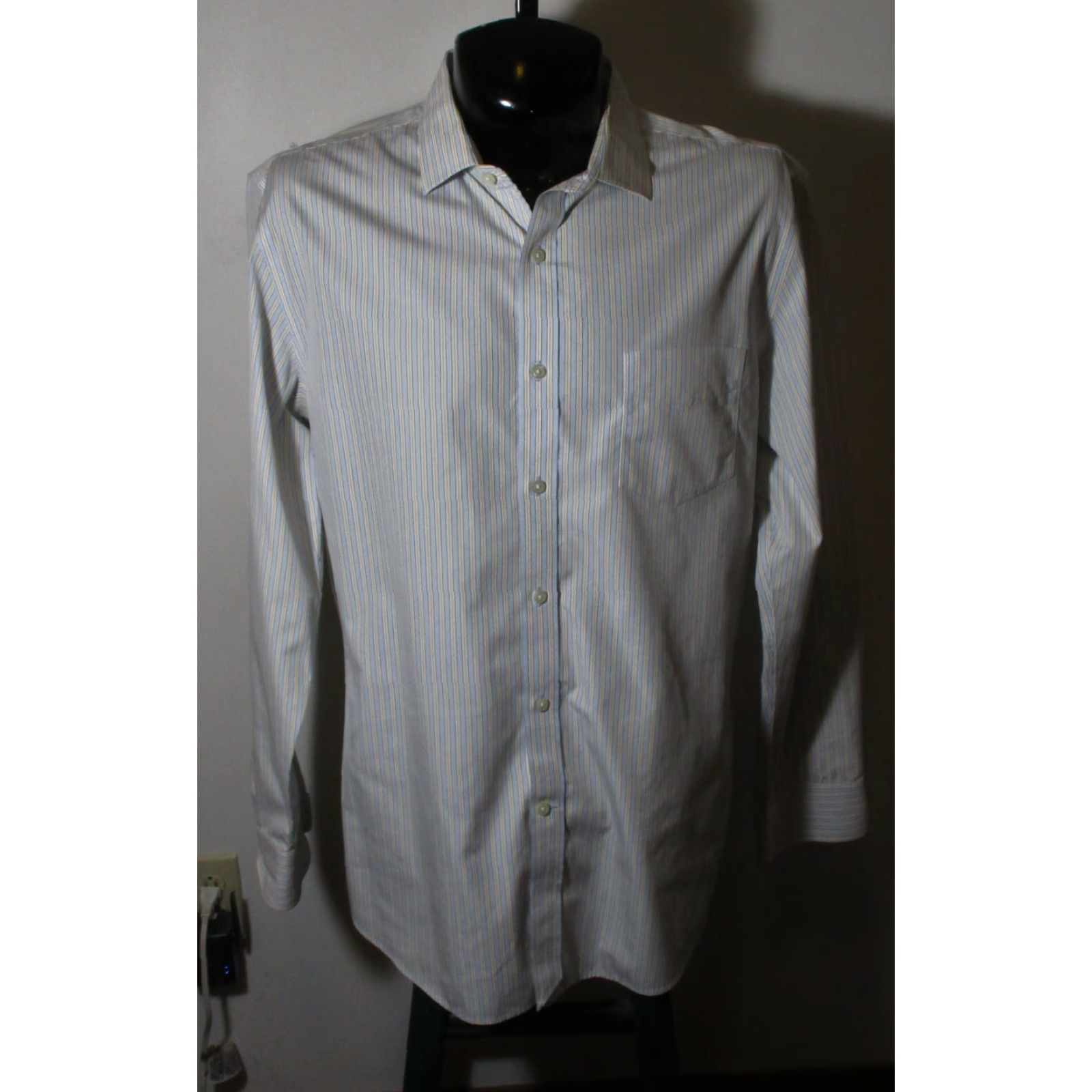 J.Crew HABERDASHERY J. Crew Blue Striped Dress Shirt Size XL 17/17.5 Size 46R - 2 Thumbnail