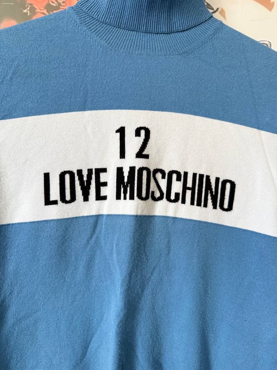 Love Moschino Vintage Love Moschino Knit Turtleneck Sweater Size S / US 4 / IT 40 - 2 Thumbnail