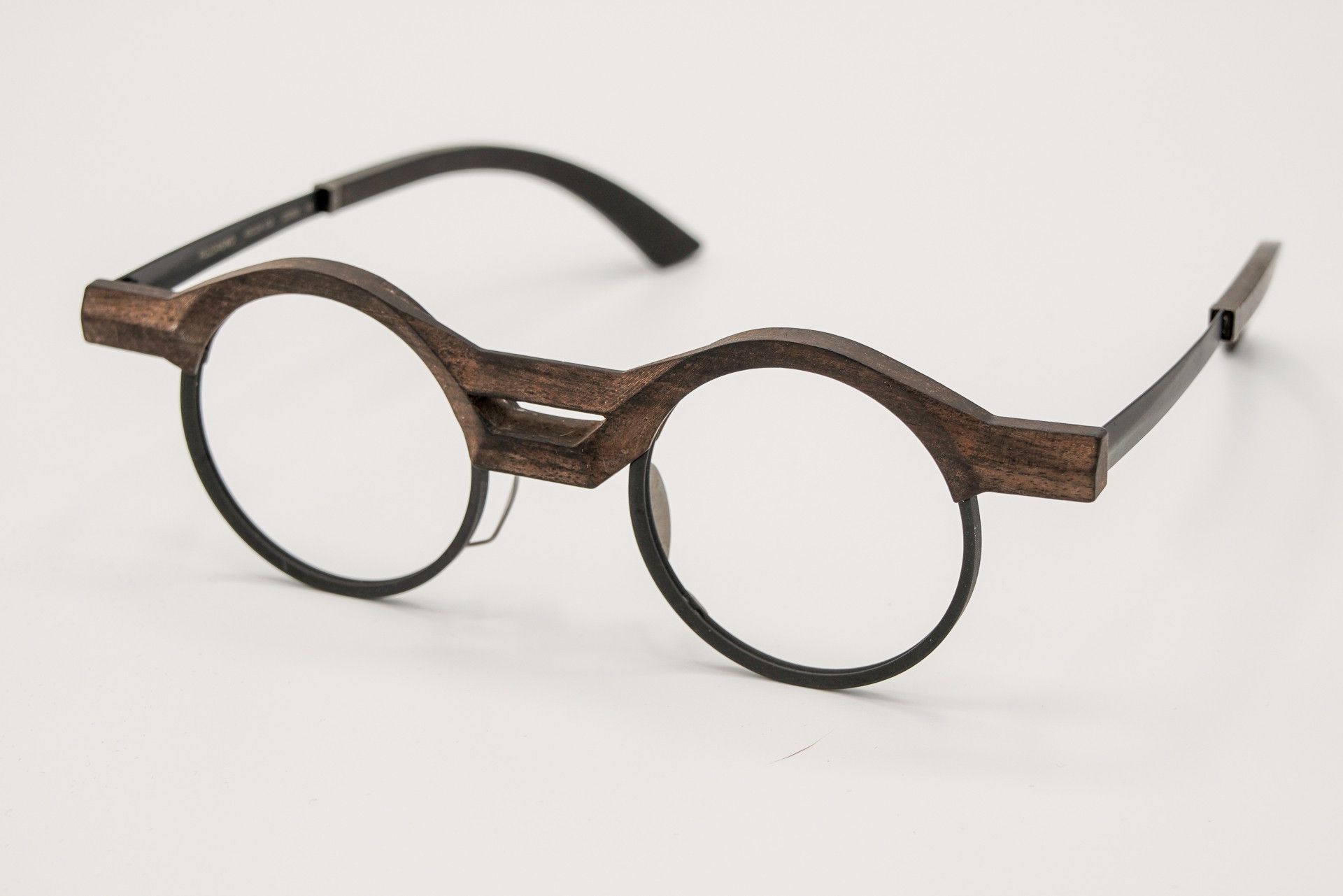 Rigards RIGARDS RG2046WD Blackwood Titanium Round Eyewear – Unworn Size ONE SIZE - 3 Thumbnail