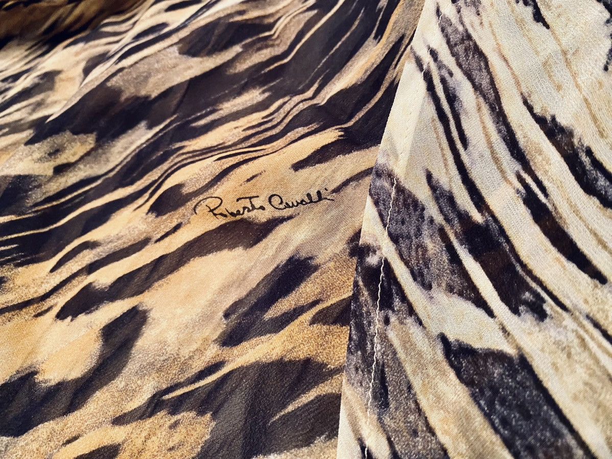 Roberto Cavalli Roberto Cavalli 🇮🇹 Foxy Lady Asymétrique Vert Léopard NWT Size XS / US 0-2 / IT 36-38 - 21 Thumbnail