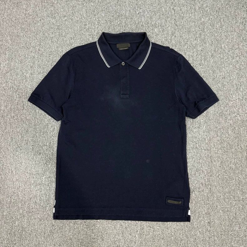Prada Prada Blue Logo Short Sleeve Polo - dmc Size US L / EU 52-54 / 3 - 1 Thumbnail